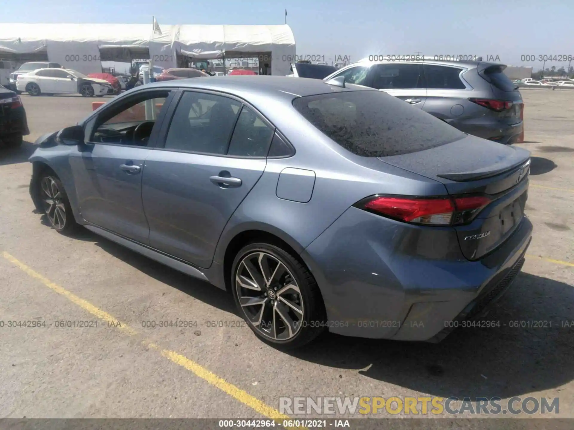 3 Photograph of a damaged car JTDT4RCE1LJ018521 TOYOTA COROLLA 2020