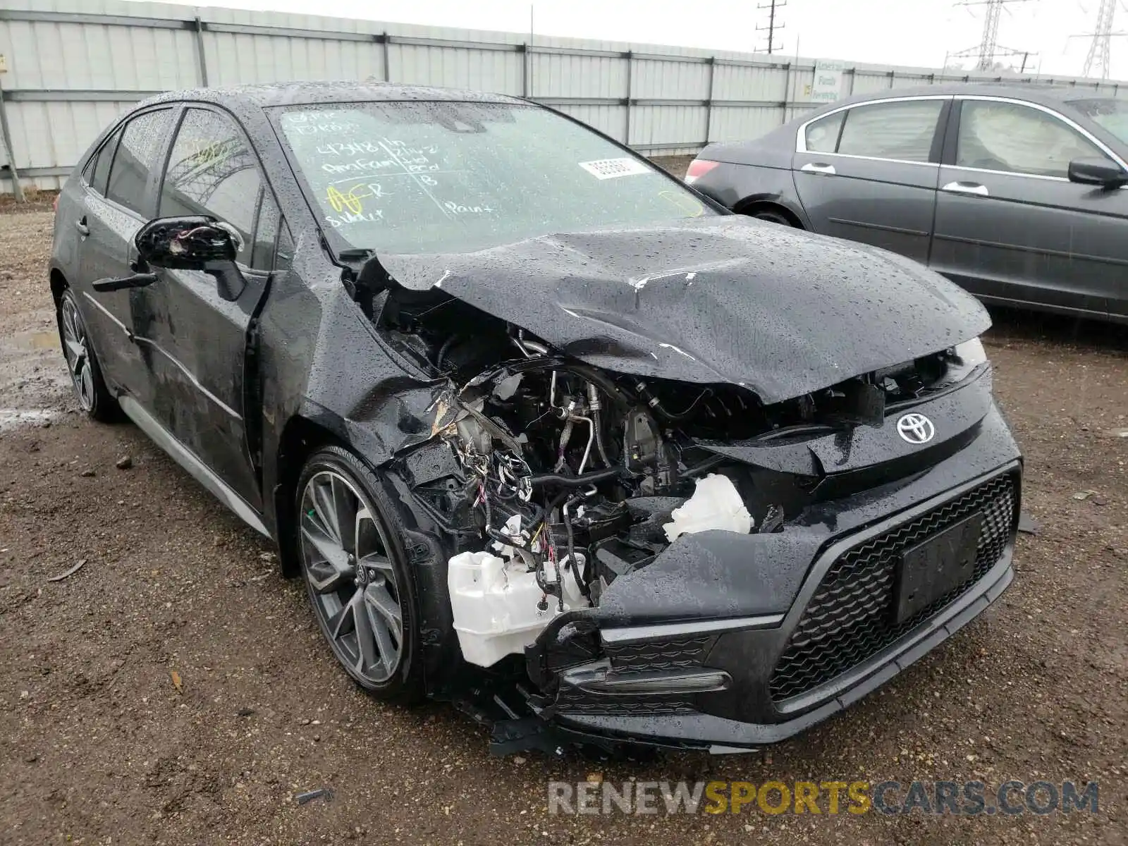 1 Photograph of a damaged car JTDT4RCE1LJ035299 TOYOTA COROLLA 2020