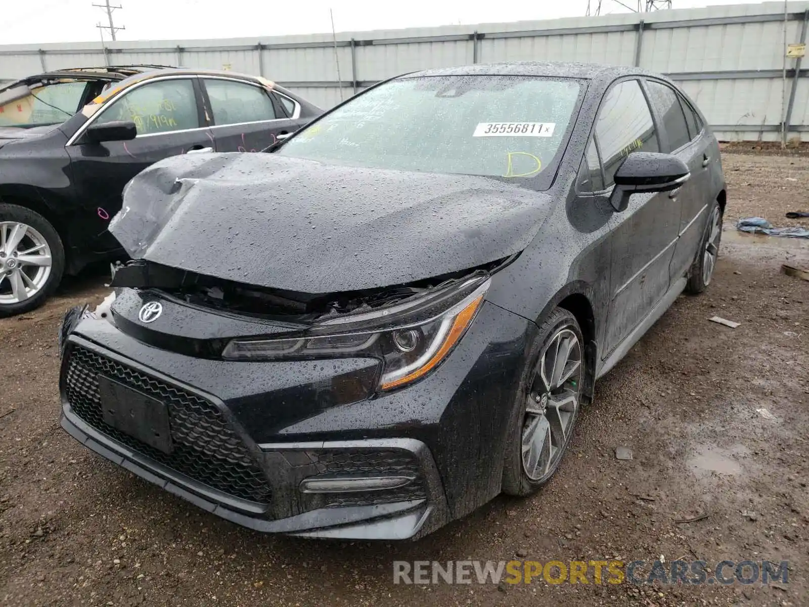 2 Photograph of a damaged car JTDT4RCE1LJ035299 TOYOTA COROLLA 2020