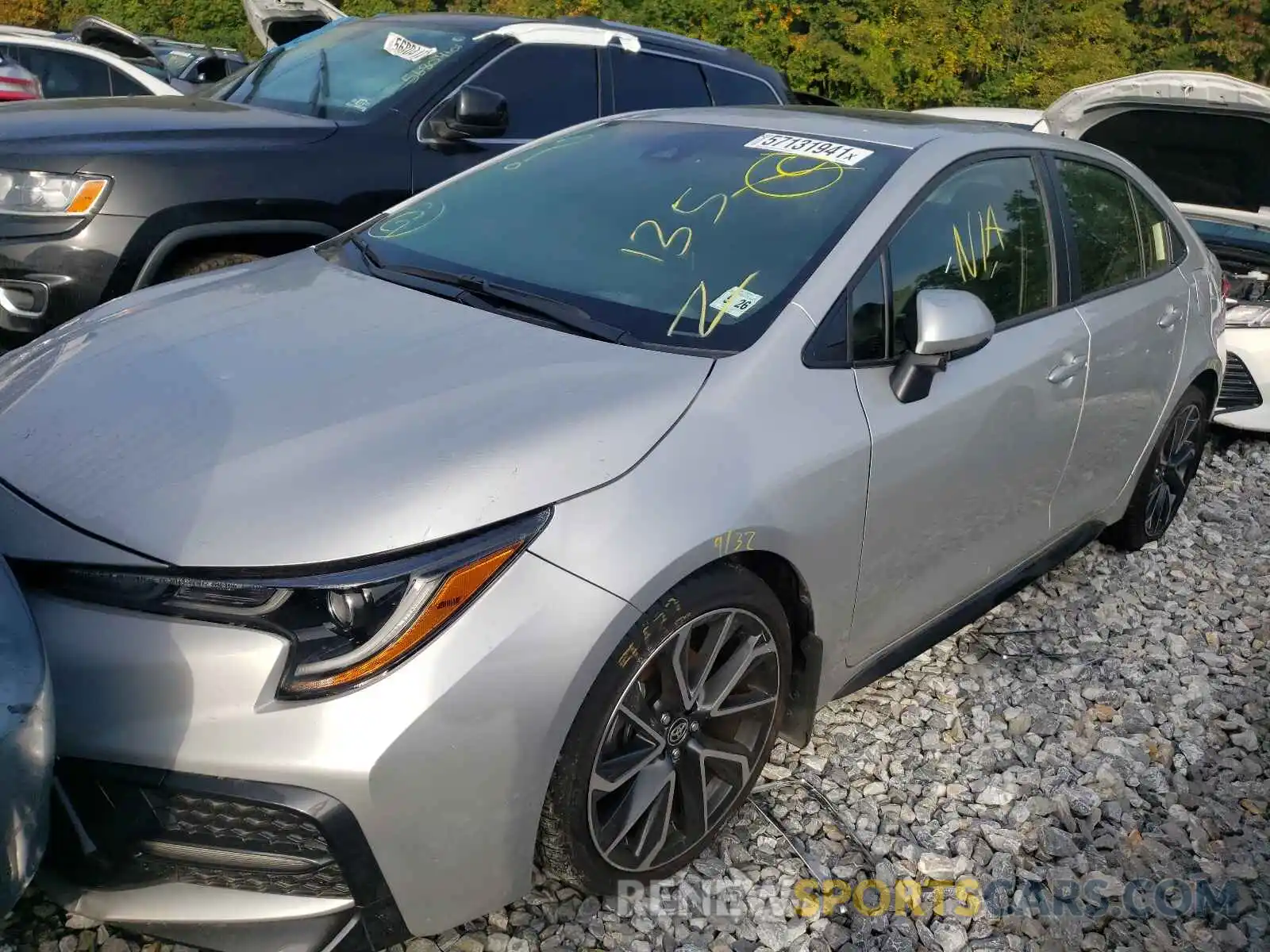 2 Photograph of a damaged car JTDT4RCE1LJ036310 TOYOTA COROLLA 2020