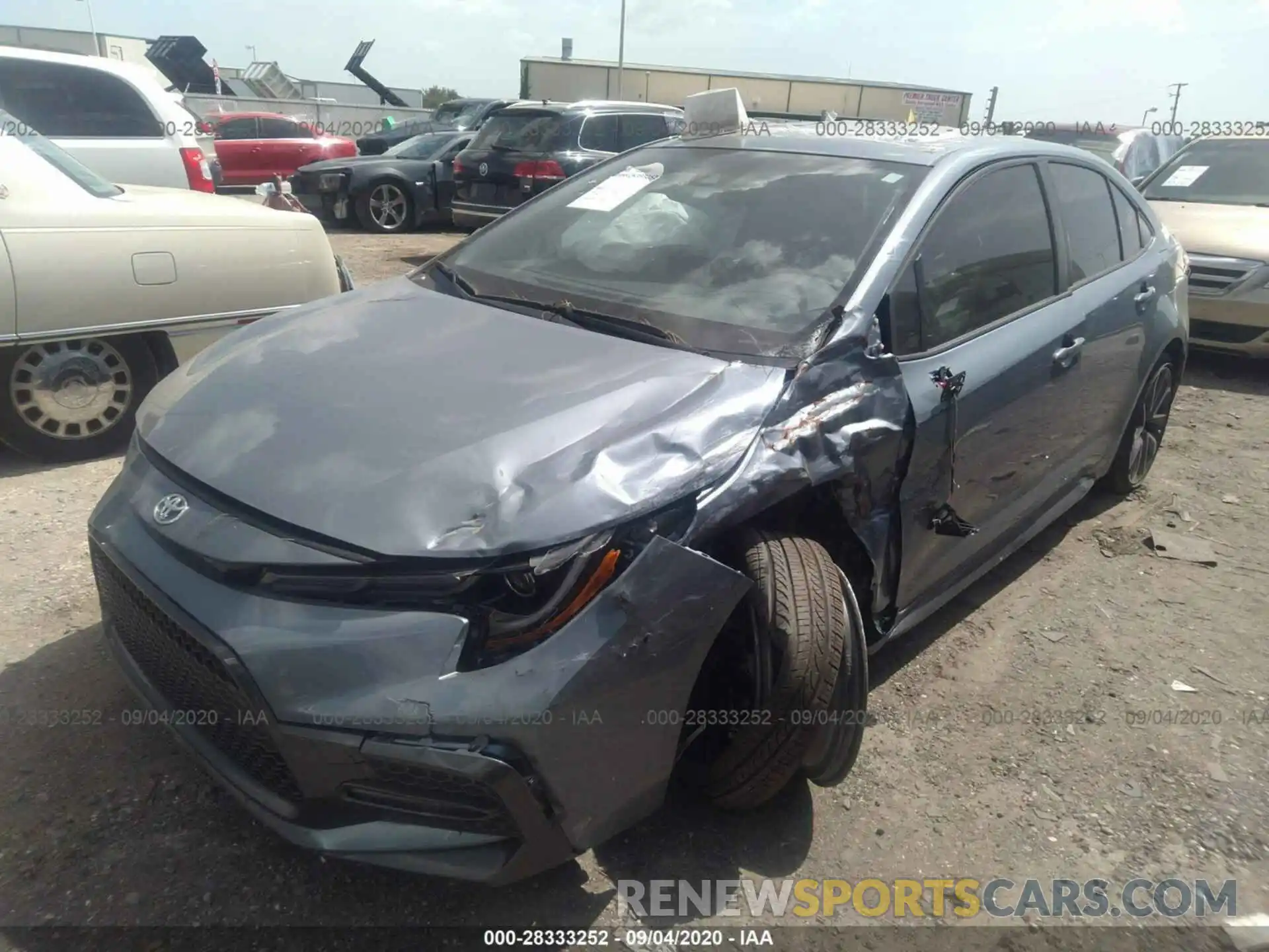 2 Photograph of a damaged car JTDT4RCE1LJ045704 TOYOTA COROLLA 2020