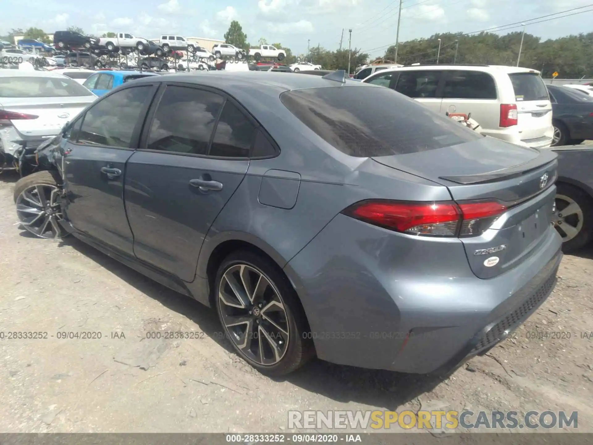 3 Photograph of a damaged car JTDT4RCE1LJ045704 TOYOTA COROLLA 2020