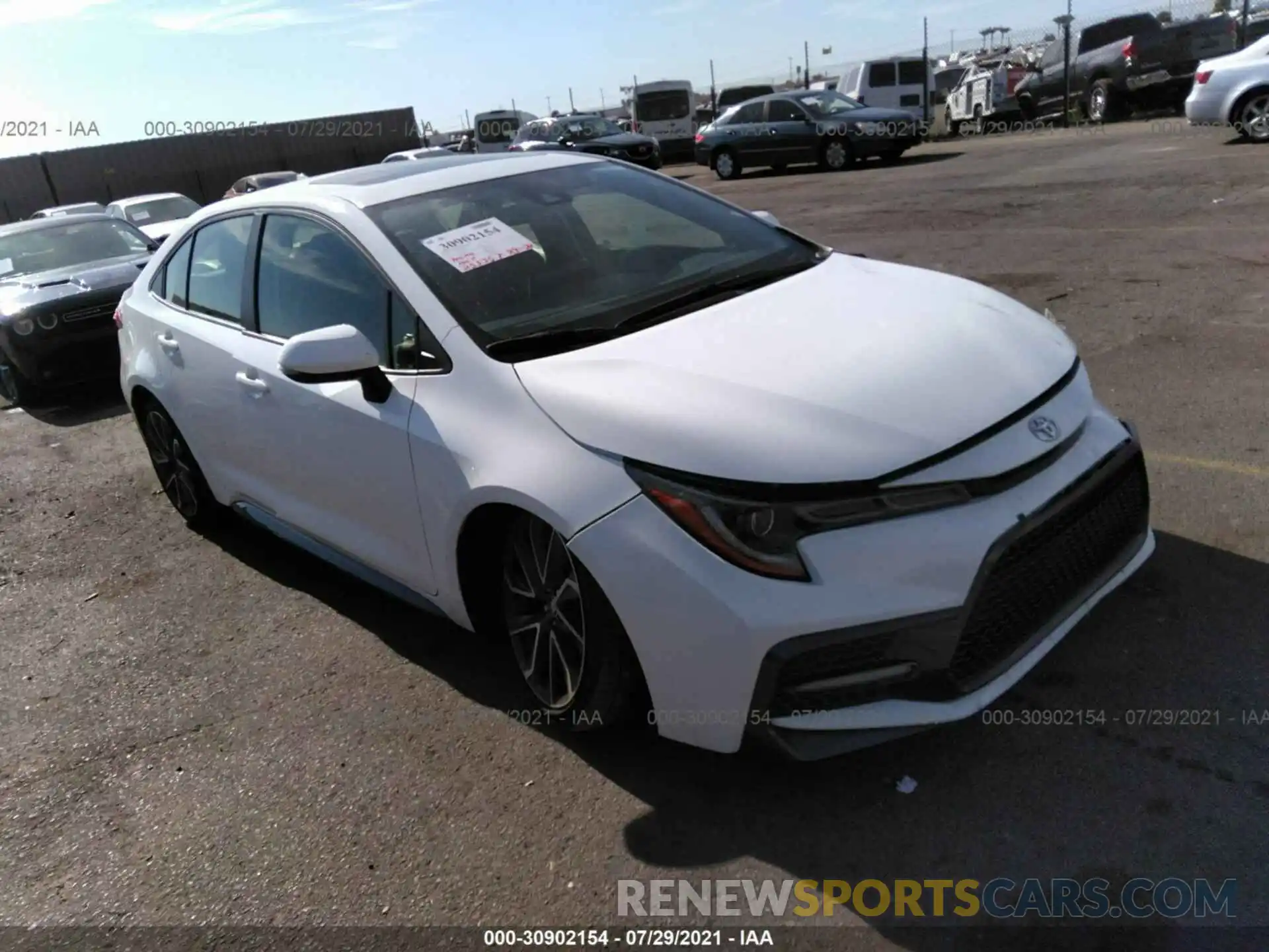 1 Photograph of a damaged car JTDT4RCE1LJ051583 TOYOTA COROLLA 2020