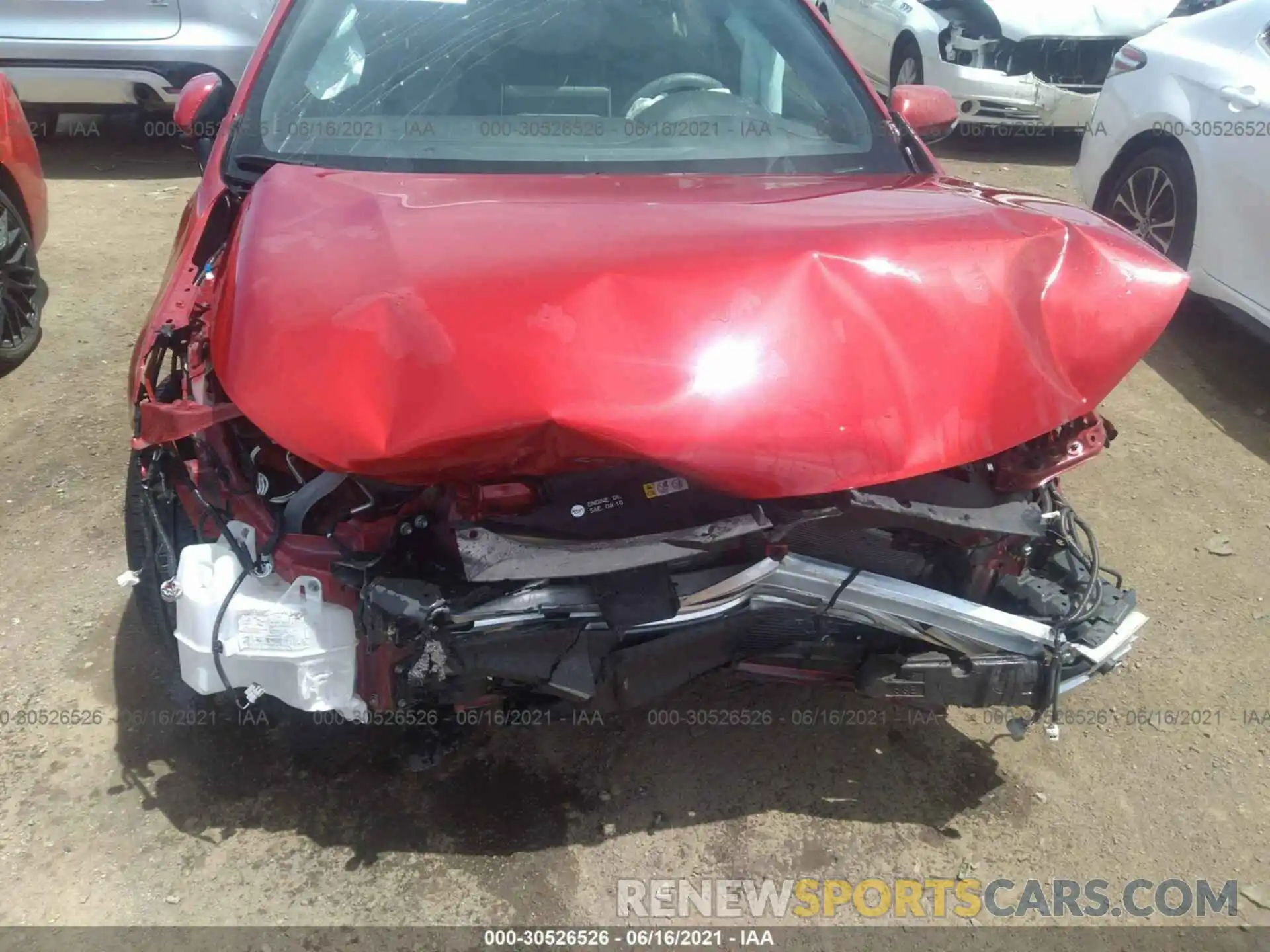 6 Photograph of a damaged car JTDT4RCE2LJ001940 TOYOTA COROLLA 2020