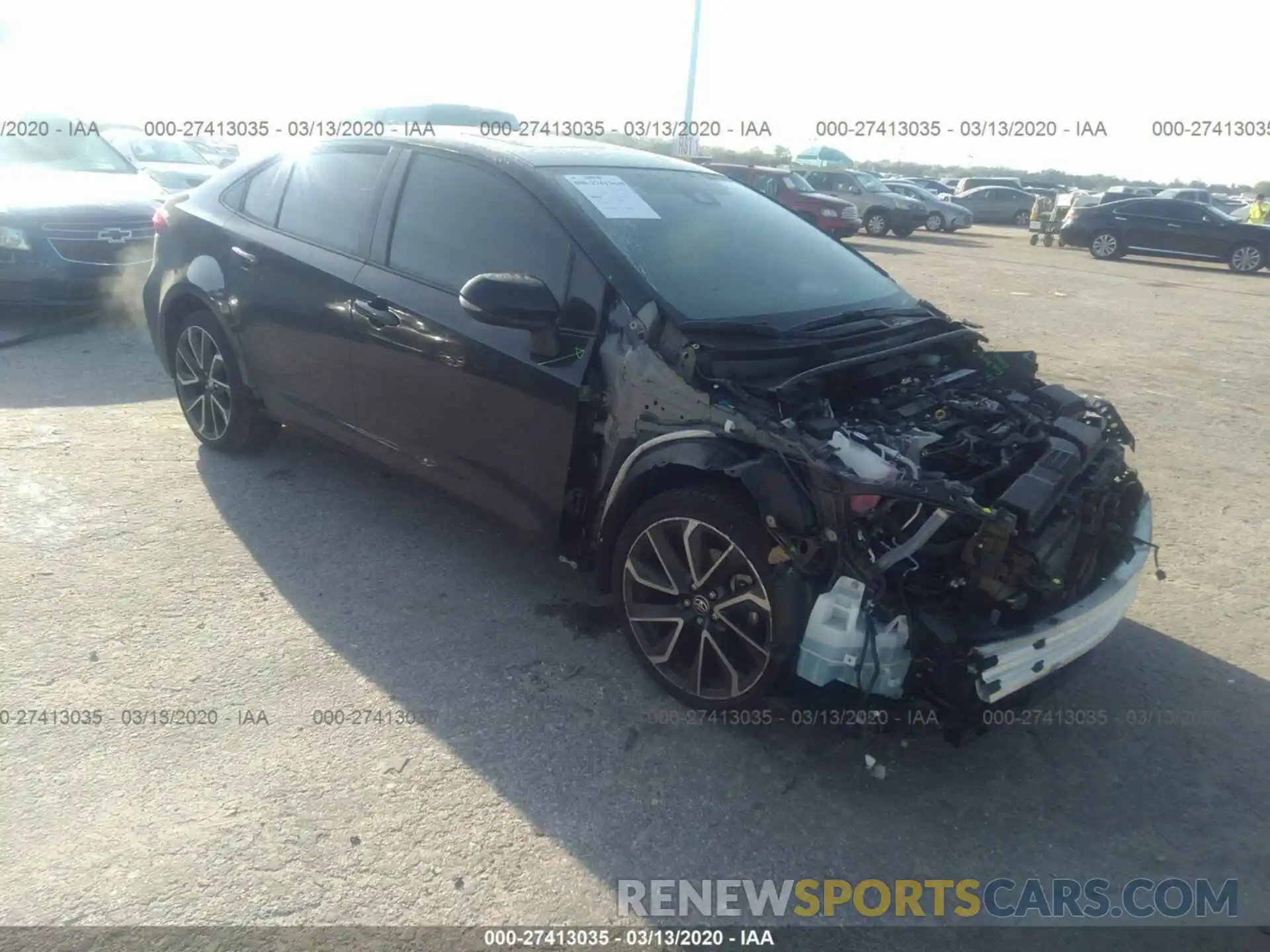 1 Photograph of a damaged car JTDT4RCE2LJ003283 TOYOTA COROLLA 2020