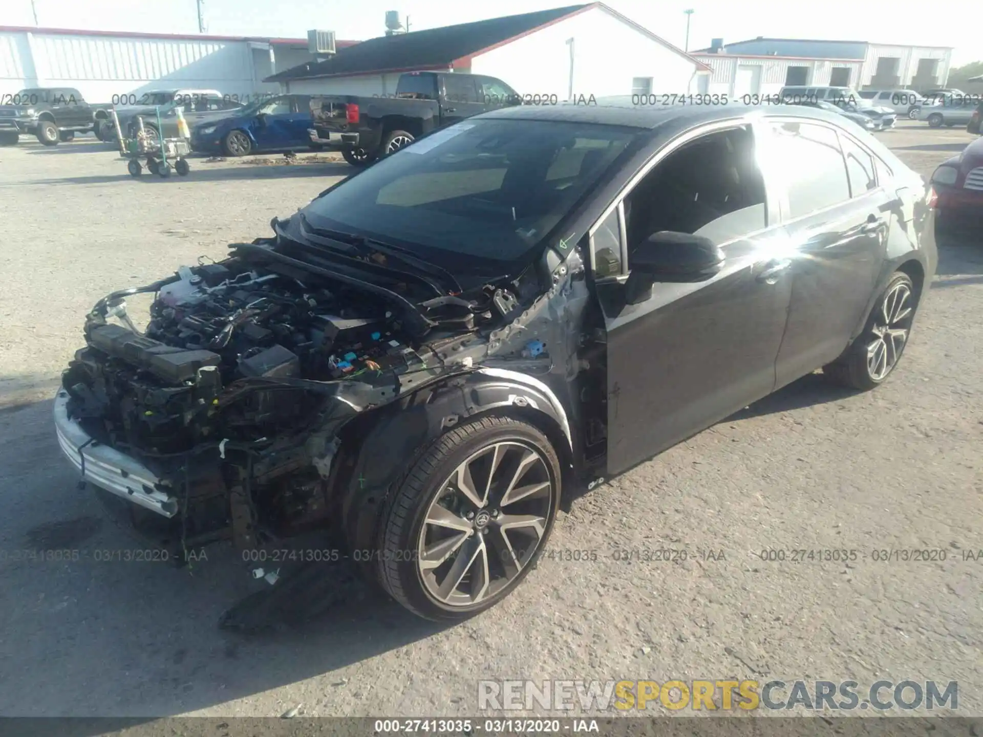 2 Photograph of a damaged car JTDT4RCE2LJ003283 TOYOTA COROLLA 2020