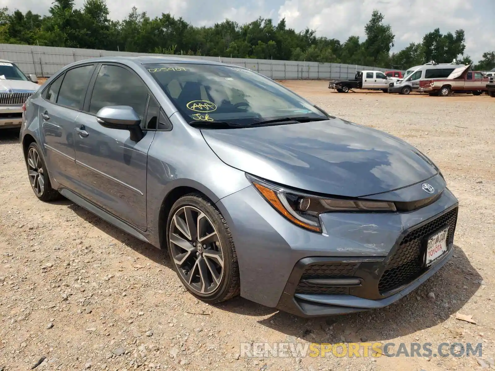 1 Photograph of a damaged car JTDT4RCE2LJ005907 TOYOTA COROLLA 2020