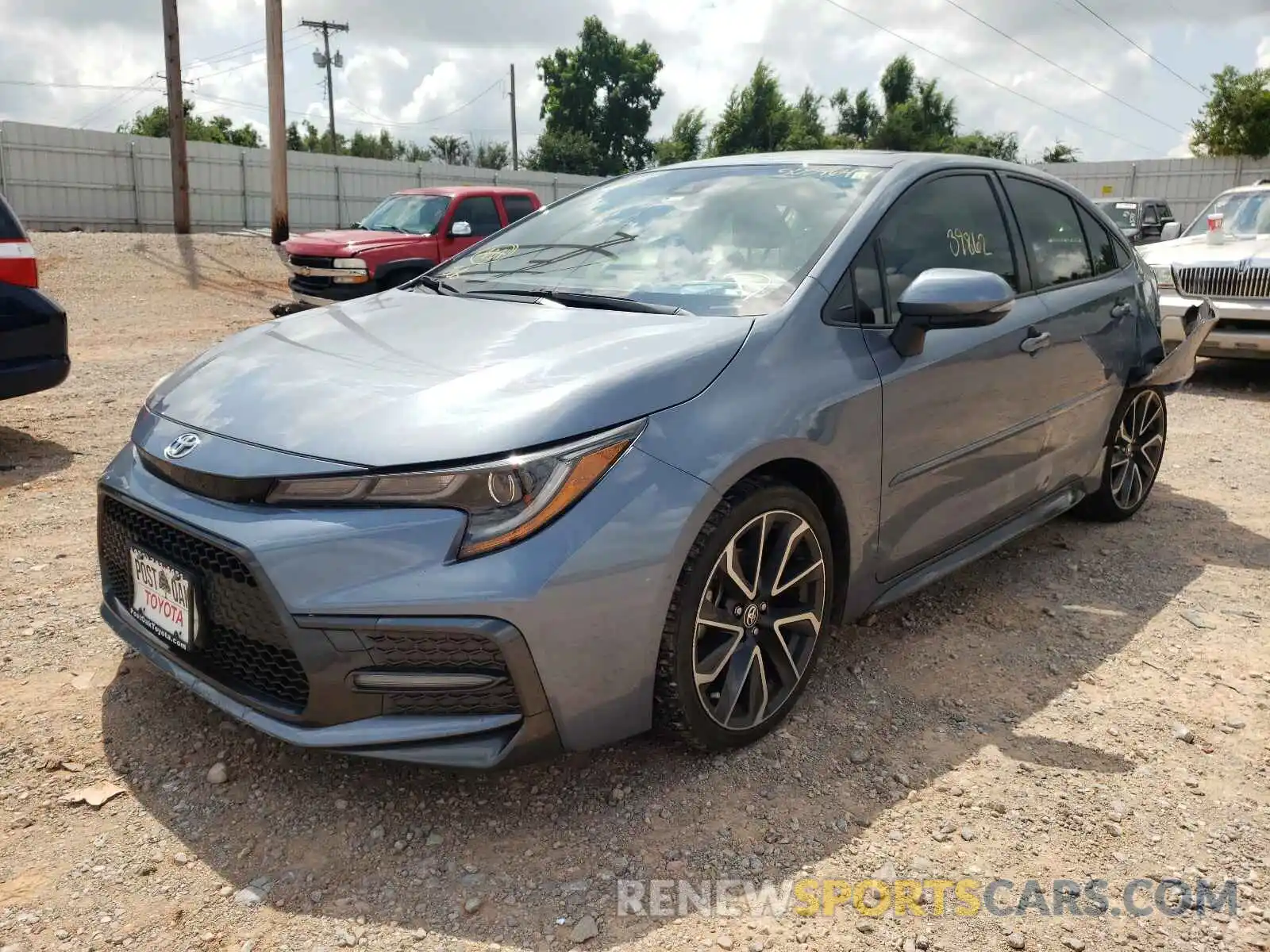 2 Photograph of a damaged car JTDT4RCE2LJ005907 TOYOTA COROLLA 2020