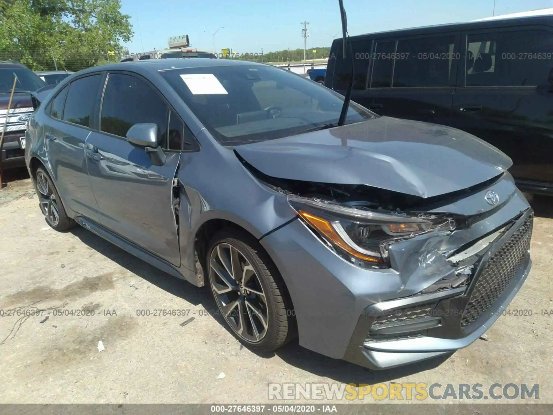 1 Photograph of a damaged car JTDT4RCE2LJ006815 TOYOTA COROLLA 2020