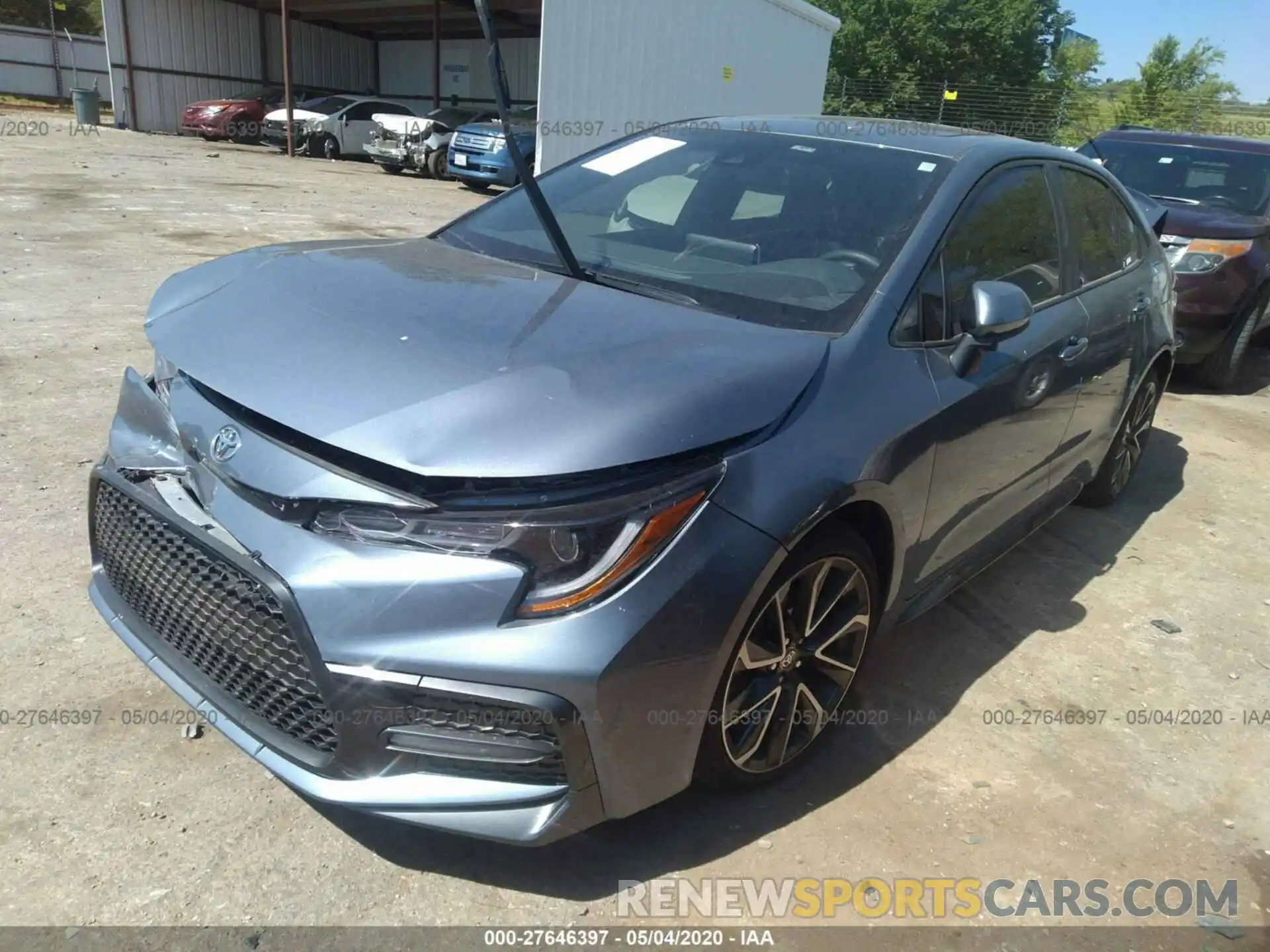 2 Photograph of a damaged car JTDT4RCE2LJ006815 TOYOTA COROLLA 2020