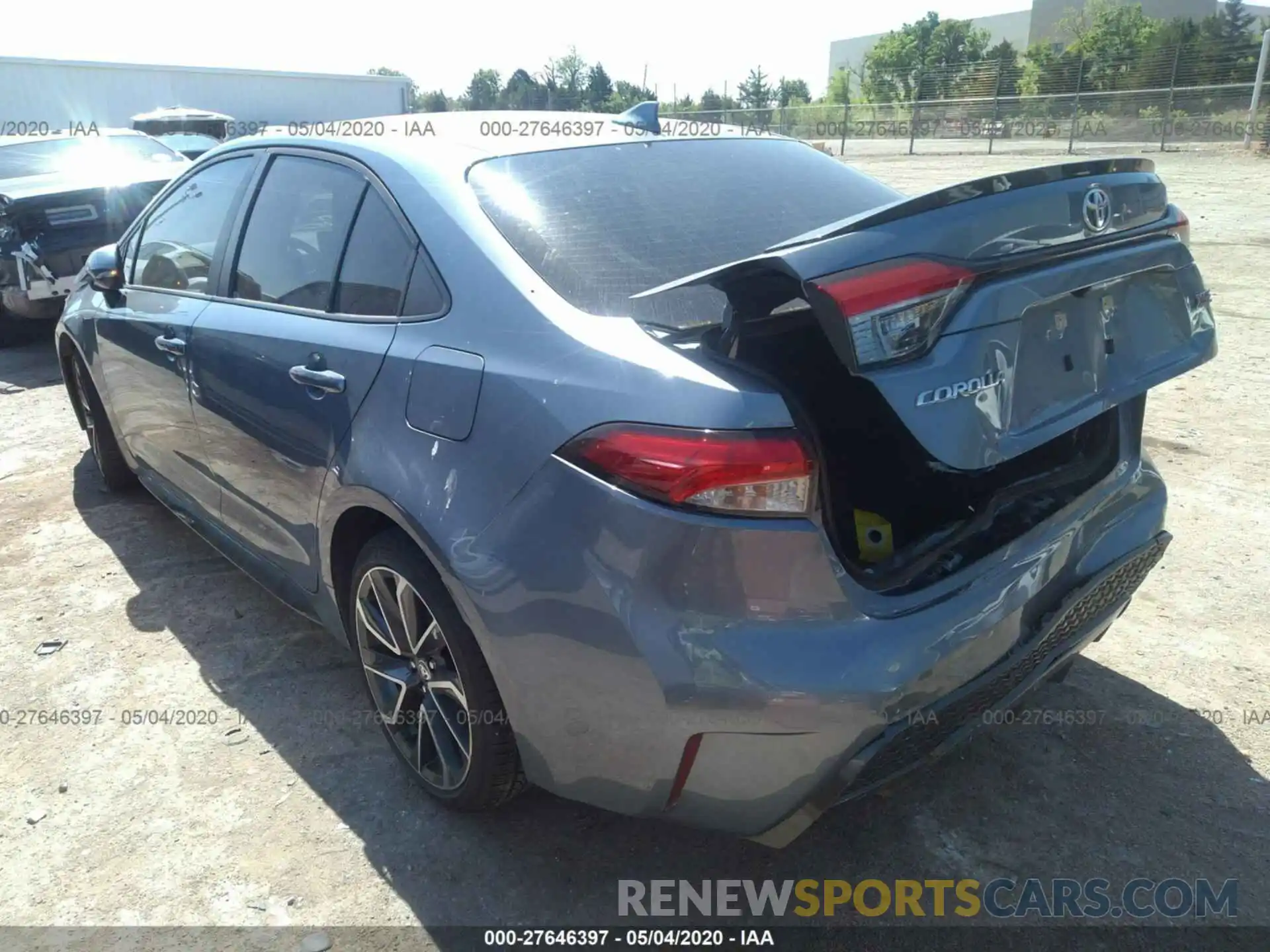 3 Photograph of a damaged car JTDT4RCE2LJ006815 TOYOTA COROLLA 2020