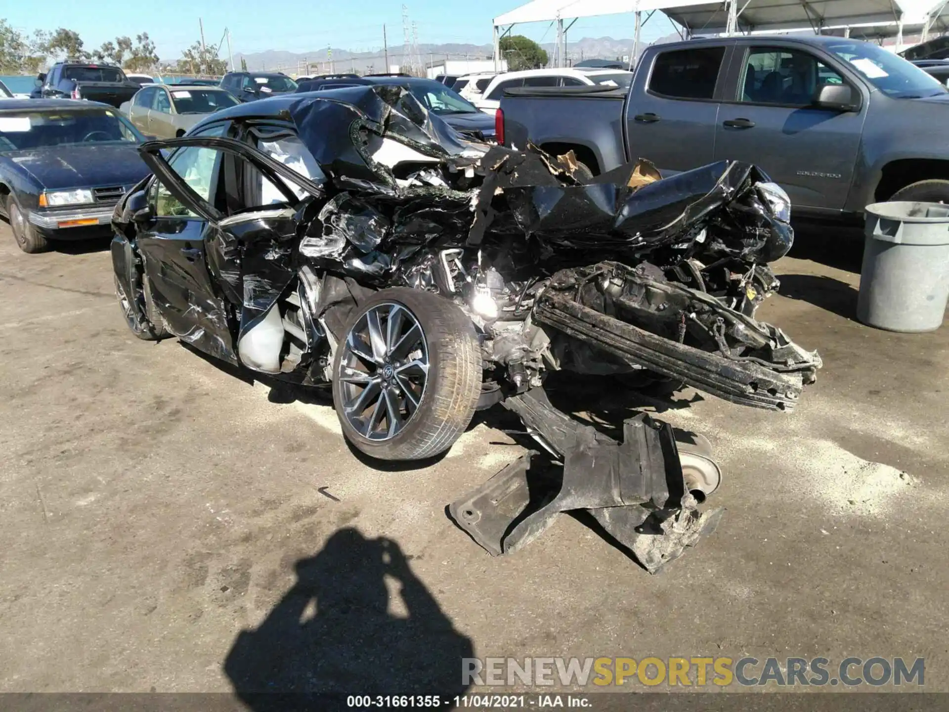 3 Photograph of a damaged car JTDT4RCE2LJ013943 TOYOTA COROLLA 2020