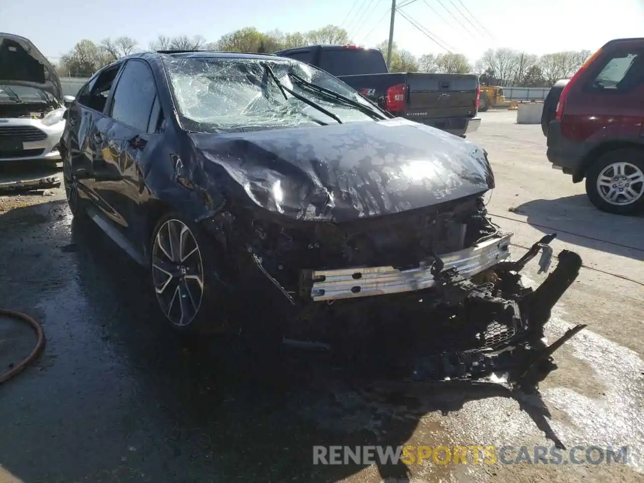 1 Photograph of a damaged car JTDT4RCE2LJ025252 TOYOTA COROLLA 2020