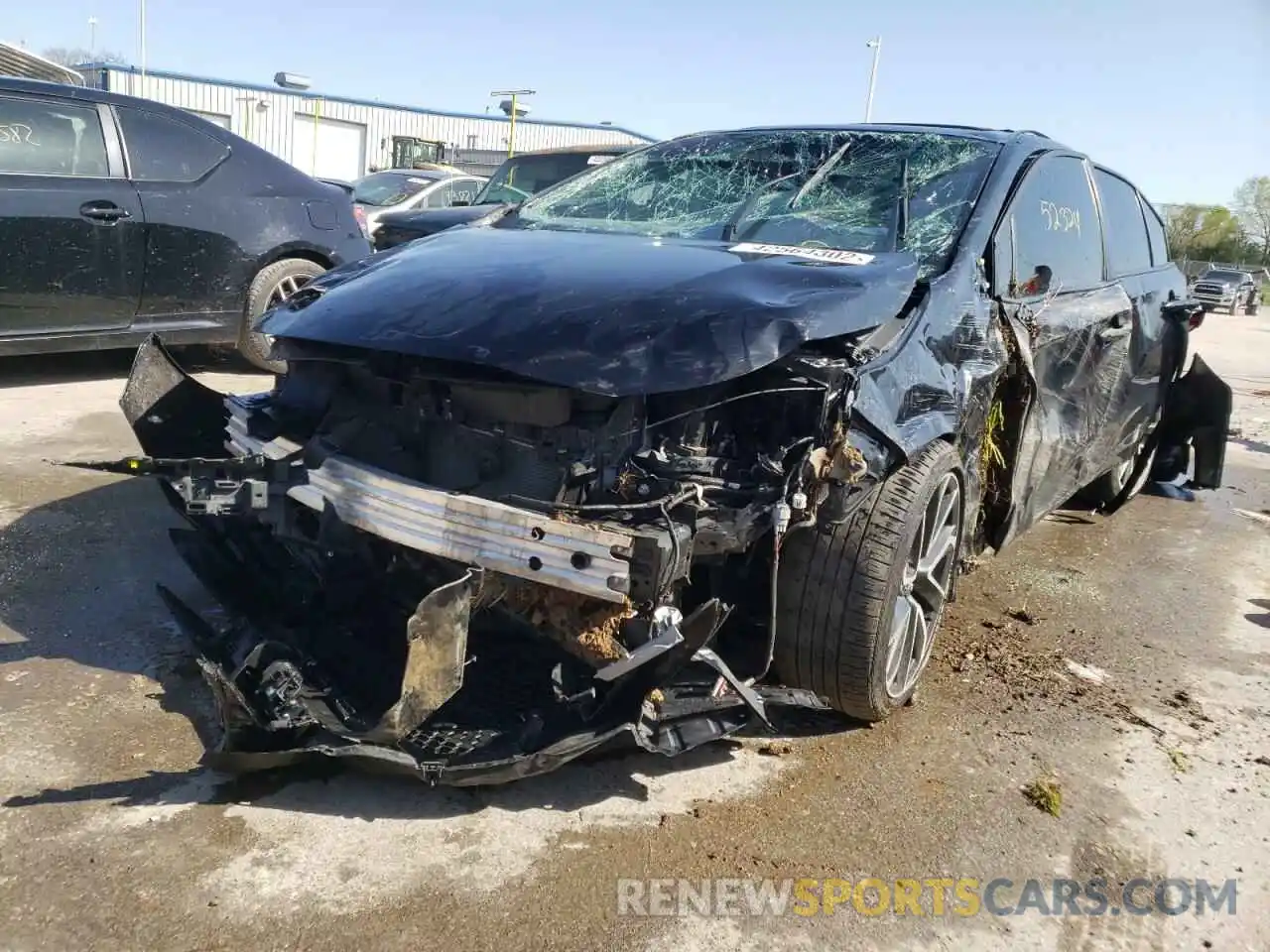 2 Photograph of a damaged car JTDT4RCE2LJ025252 TOYOTA COROLLA 2020