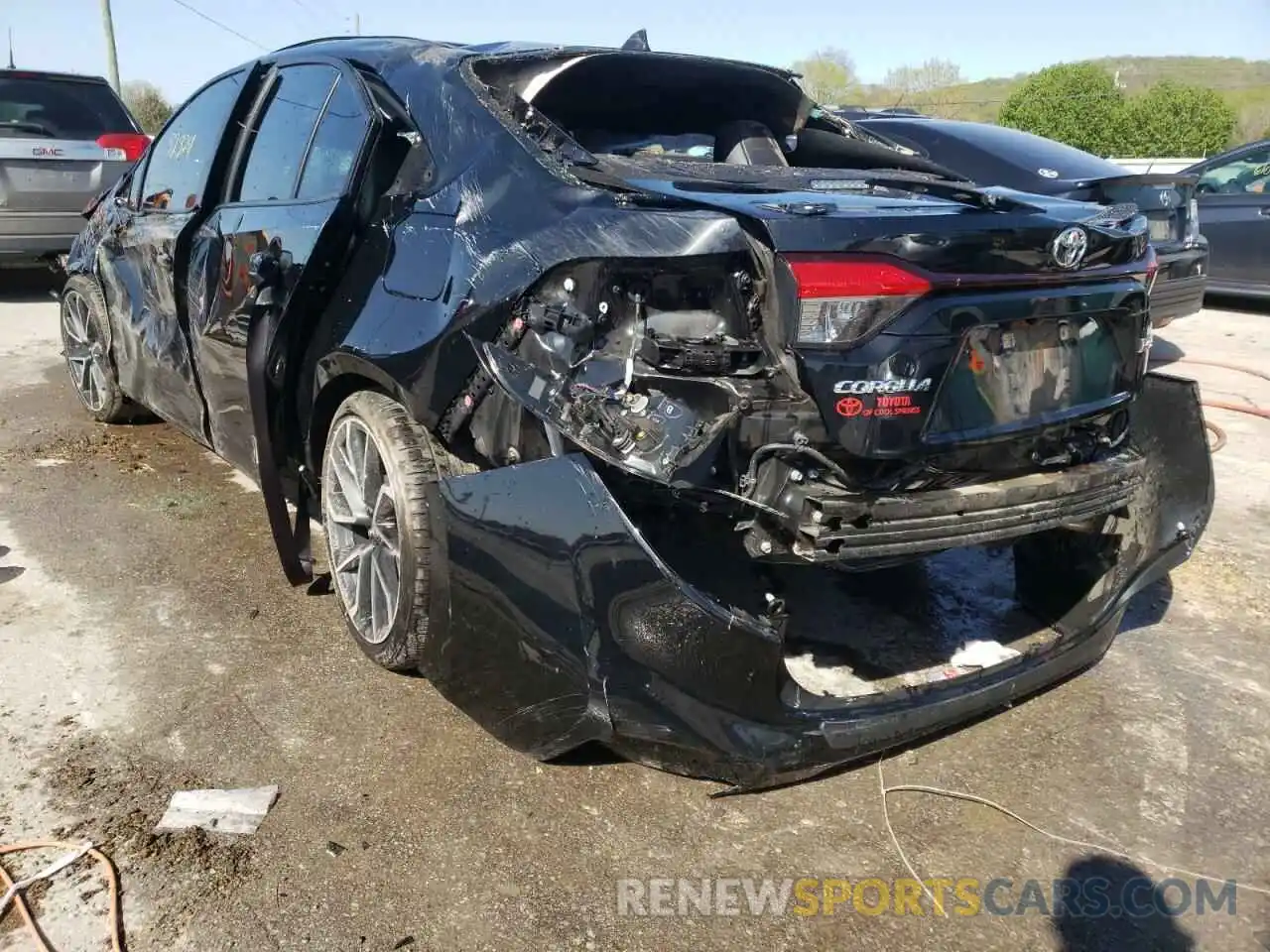 3 Photograph of a damaged car JTDT4RCE2LJ025252 TOYOTA COROLLA 2020