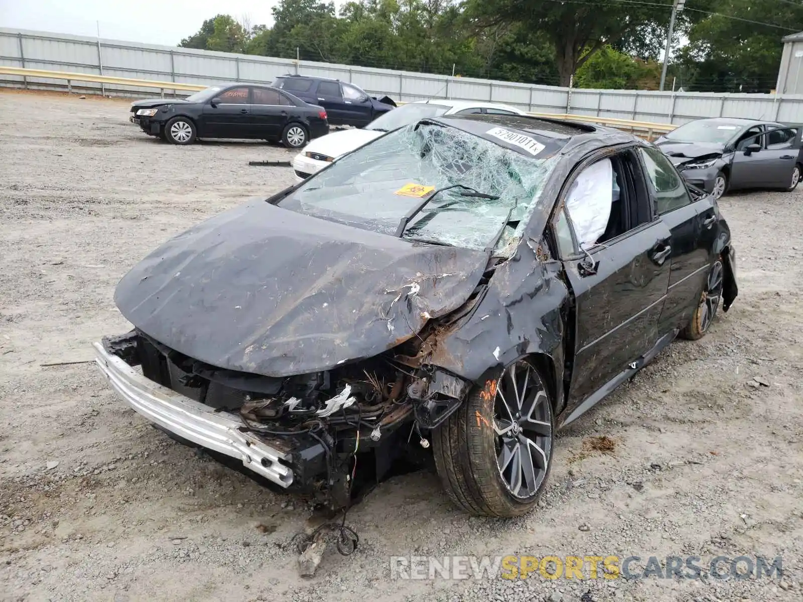 2 Photograph of a damaged car JTDT4RCE2LJ028121 TOYOTA COROLLA 2020