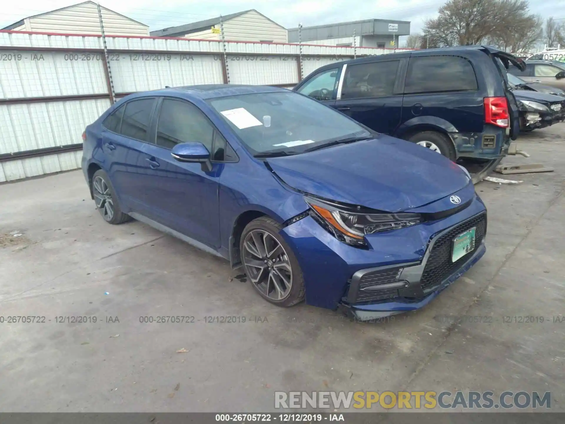 1 Photograph of a damaged car JTDT4RCE2LJ035814 TOYOTA COROLLA 2020