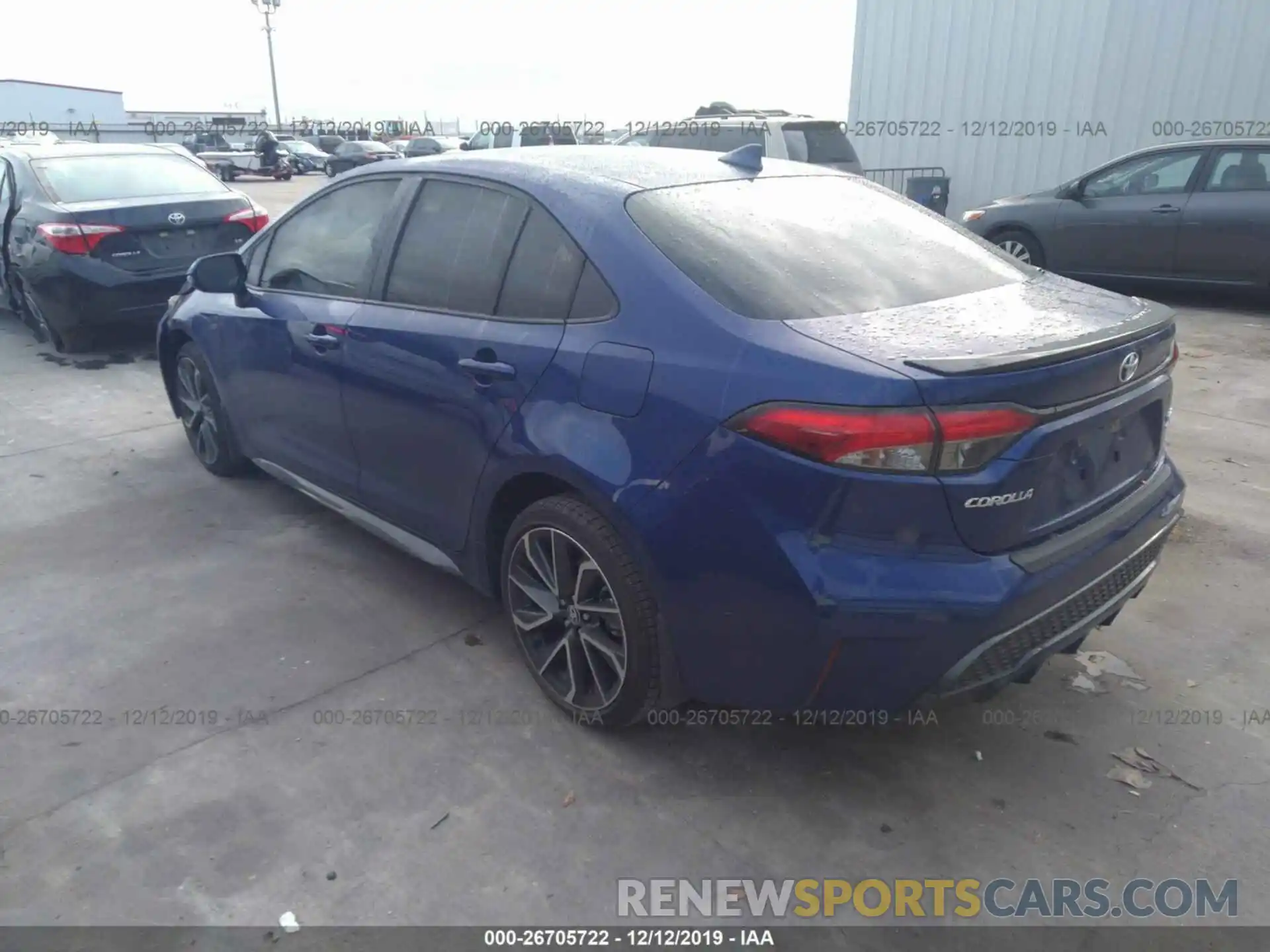 3 Photograph of a damaged car JTDT4RCE2LJ035814 TOYOTA COROLLA 2020