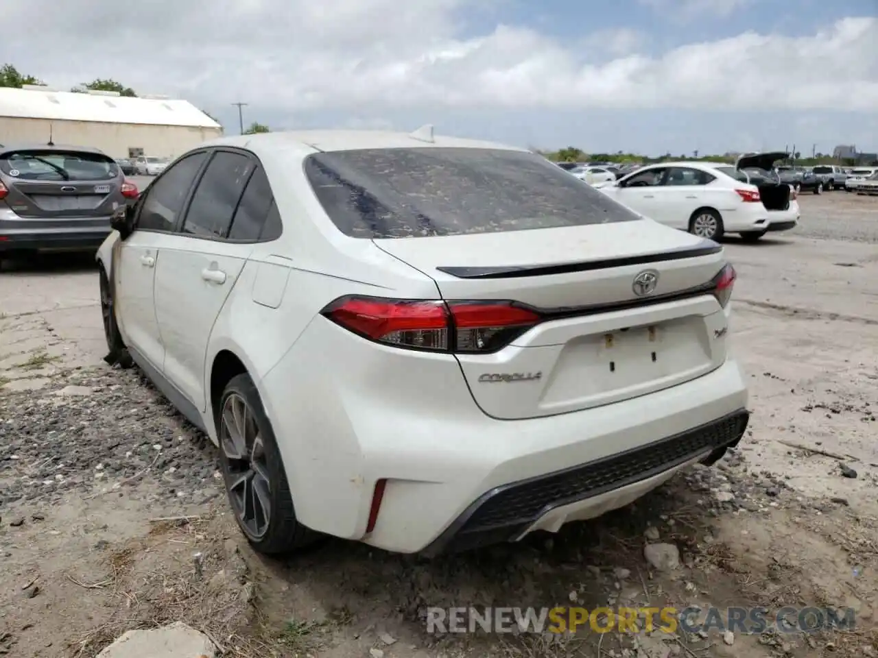 3 Photograph of a damaged car JTDT4RCE2LJ042794 TOYOTA COROLLA 2020