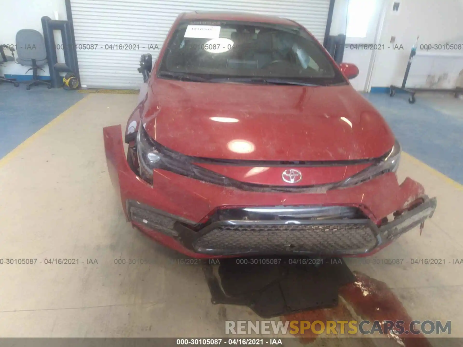 6 Photograph of a damaged car JTDT4RCE3LJ006449 TOYOTA COROLLA 2020