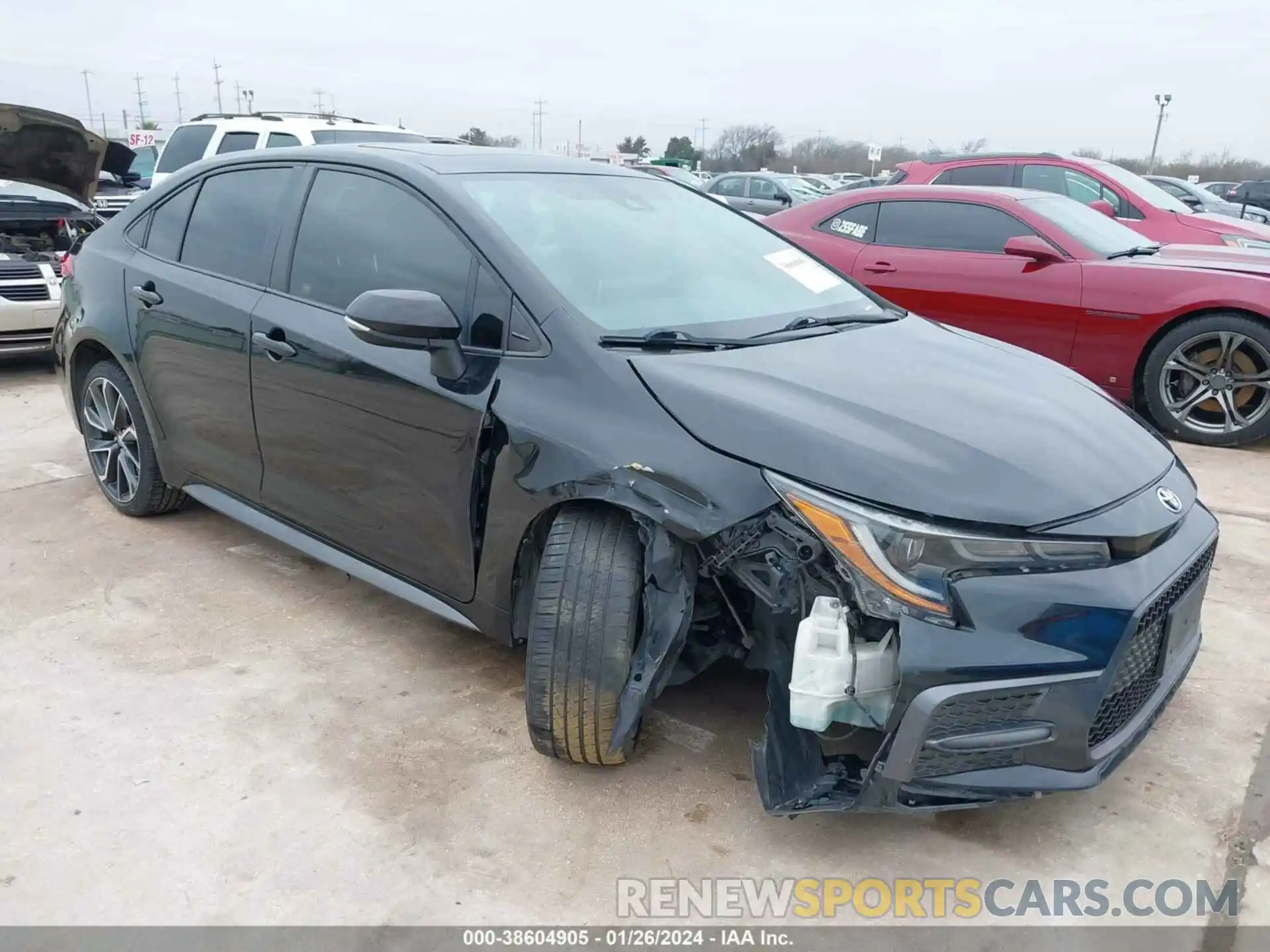 1 Photograph of a damaged car JTDT4RCE3LJ007228 TOYOTA COROLLA 2020