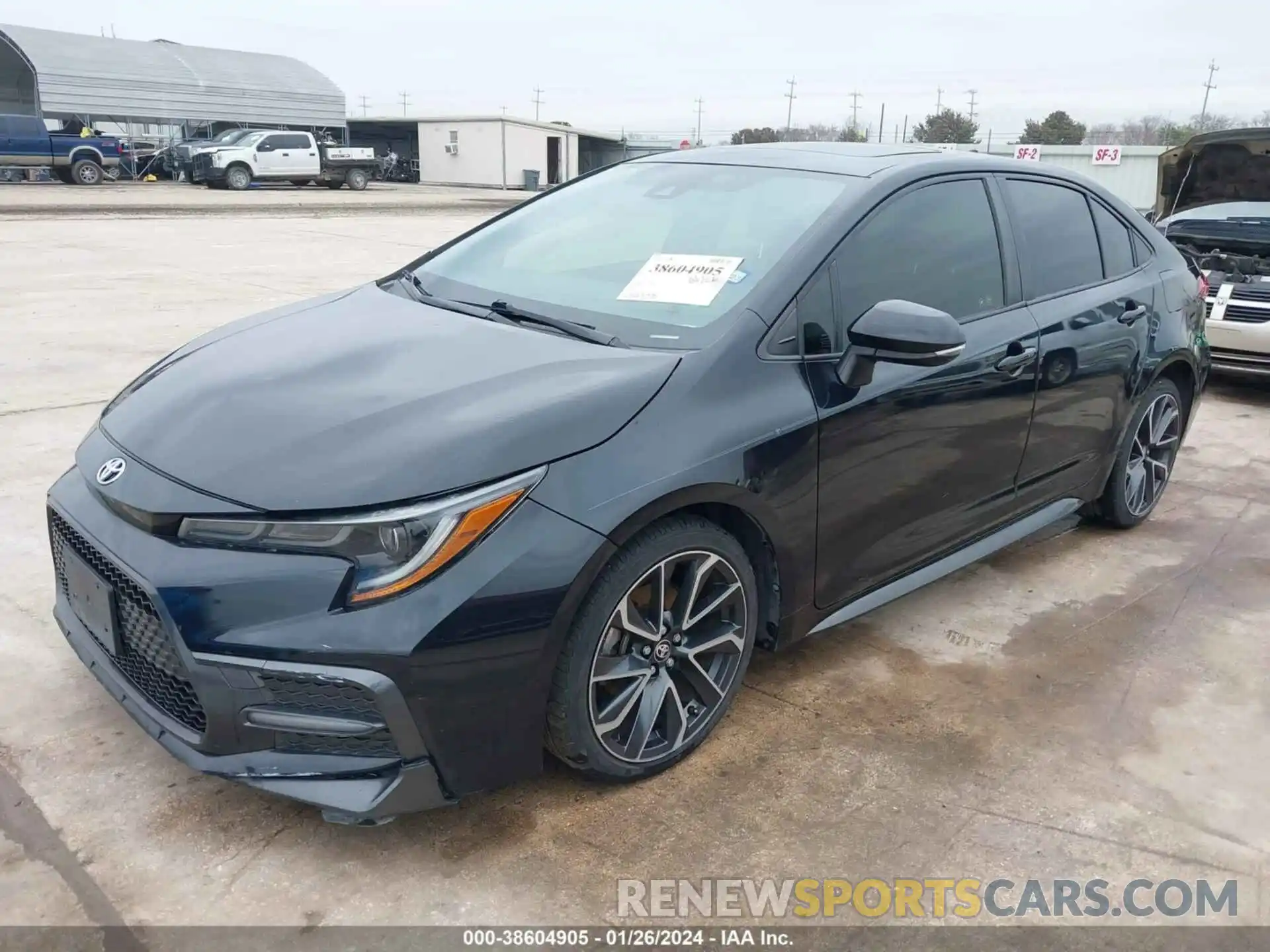 2 Photograph of a damaged car JTDT4RCE3LJ007228 TOYOTA COROLLA 2020