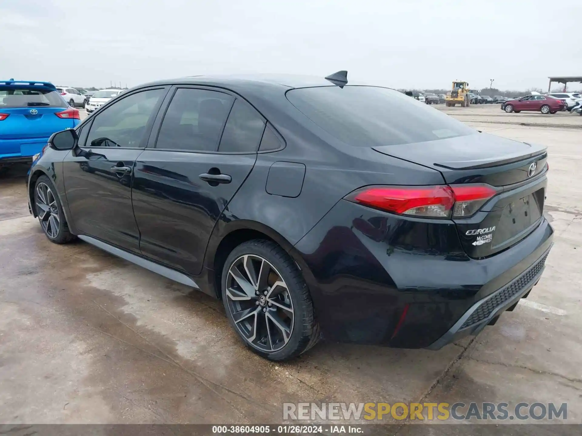 3 Photograph of a damaged car JTDT4RCE3LJ007228 TOYOTA COROLLA 2020