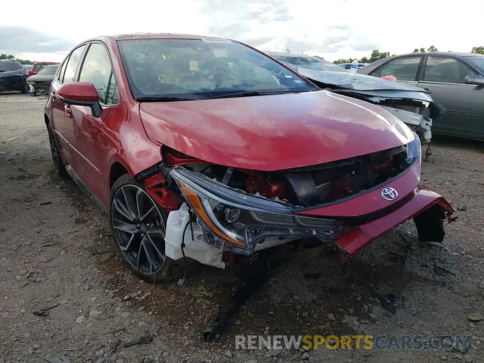 1 Photograph of a damaged car JTDT4RCE3LJ014521 TOYOTA COROLLA 2020