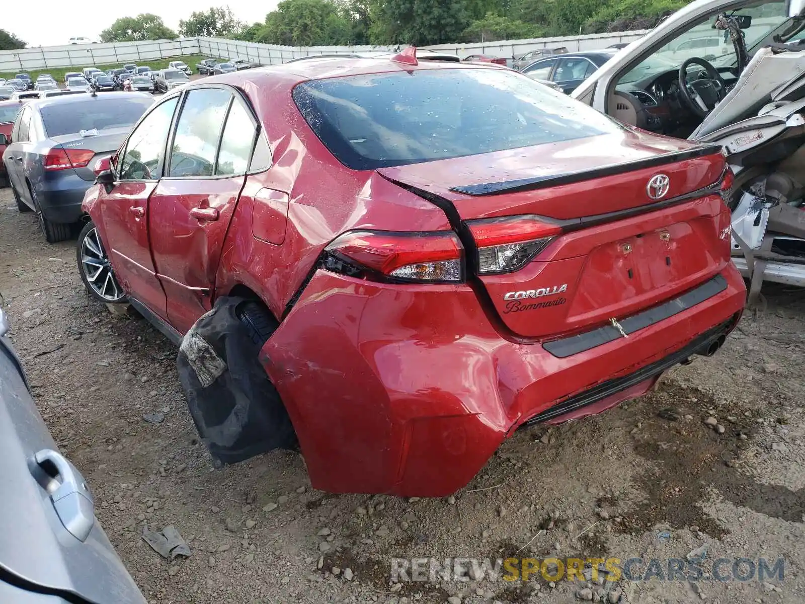 3 Photograph of a damaged car JTDT4RCE3LJ014521 TOYOTA COROLLA 2020