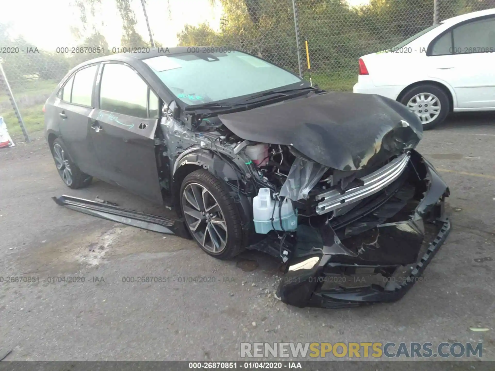 1 Photograph of a damaged car JTDT4RCE3LJ017659 TOYOTA COROLLA 2020