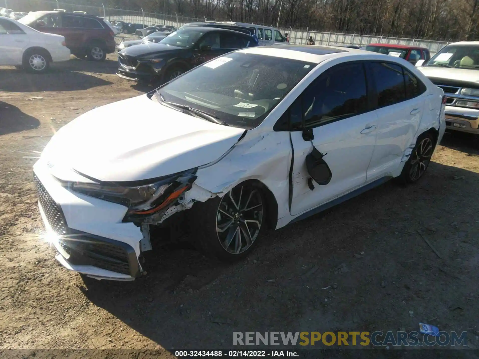 2 Photograph of a damaged car JTDT4RCE3LJ032789 TOYOTA COROLLA 2020