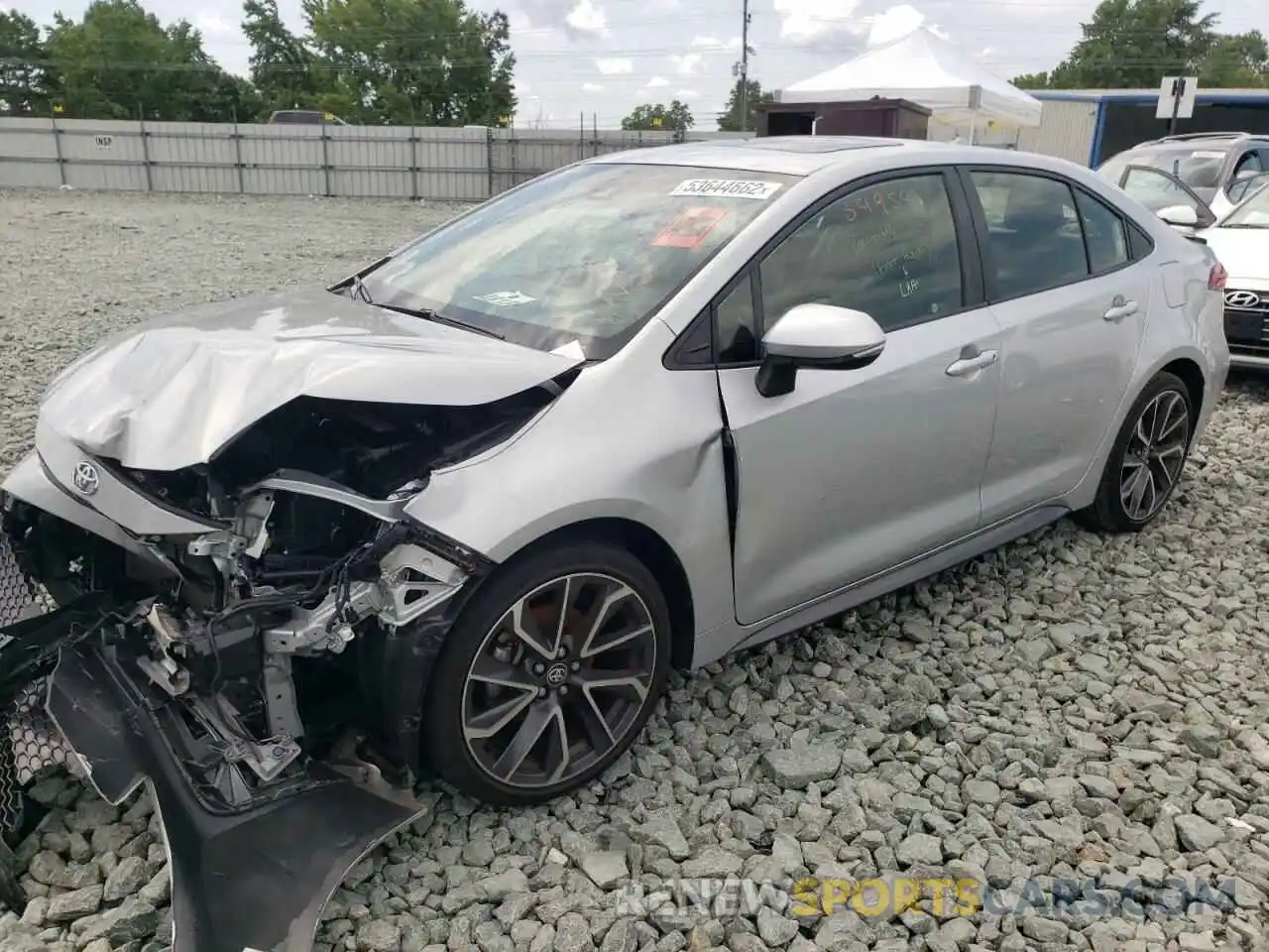 2 Photograph of a damaged car JTDT4RCE4LJ001518 TOYOTA COROLLA 2020