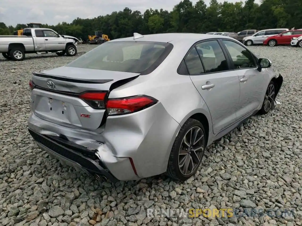 4 Photograph of a damaged car JTDT4RCE4LJ001518 TOYOTA COROLLA 2020