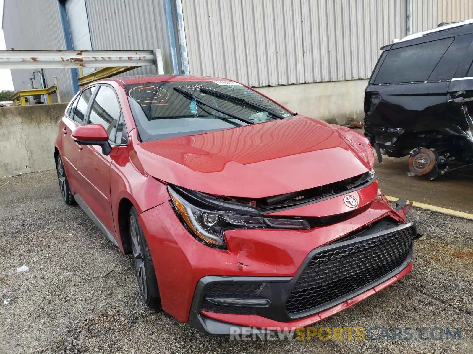 1 Photograph of a damaged car JTDT4RCE4LJ008677 TOYOTA COROLLA 2020