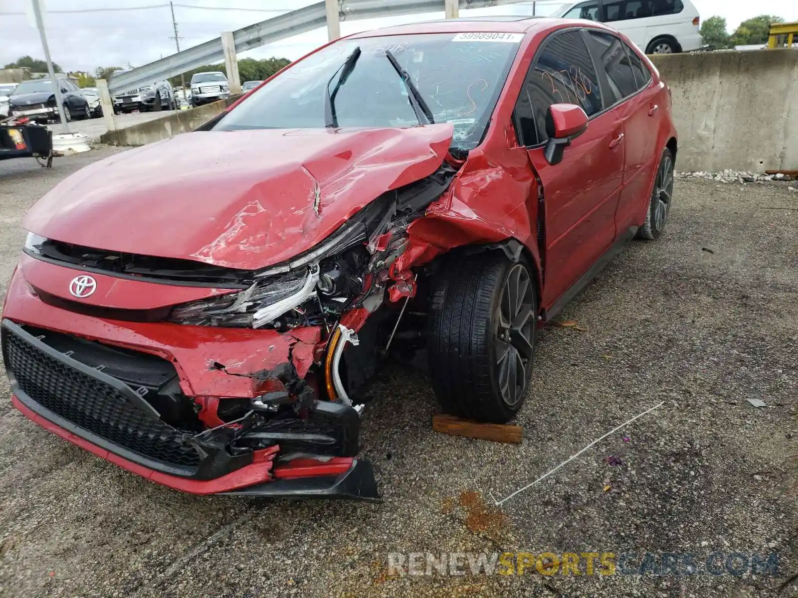 9 Photograph of a damaged car JTDT4RCE4LJ008677 TOYOTA COROLLA 2020