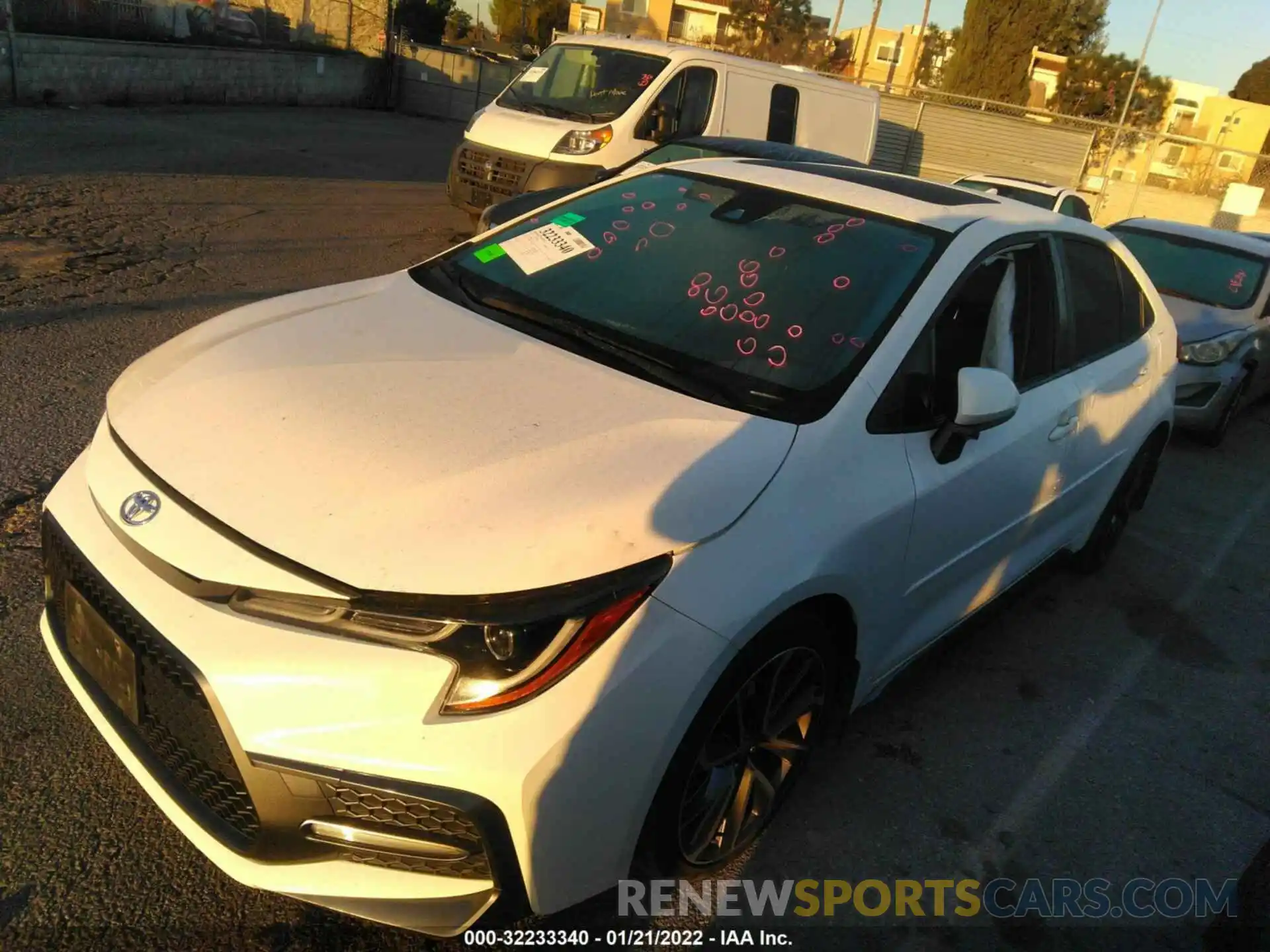 2 Photograph of a damaged car JTDT4RCE4LJ010154 TOYOTA COROLLA 2020