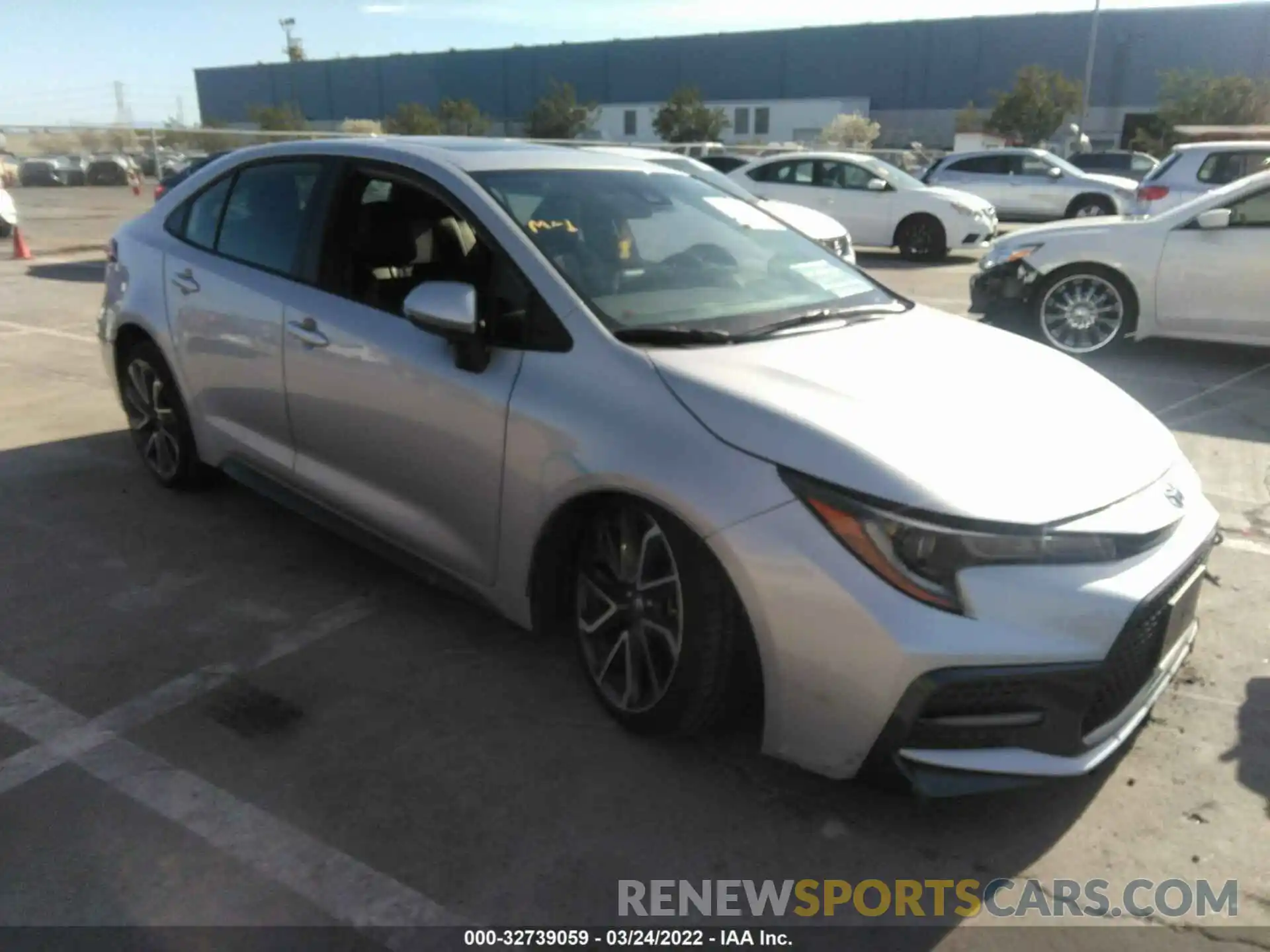 1 Photograph of a damaged car JTDT4RCE4LJ010266 TOYOTA COROLLA 2020