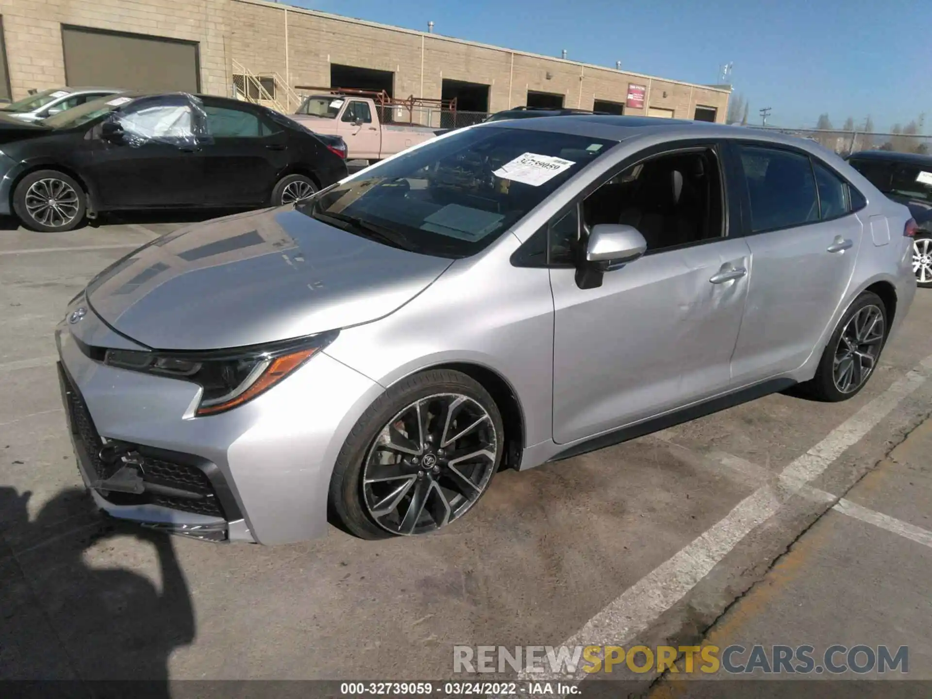 2 Photograph of a damaged car JTDT4RCE4LJ010266 TOYOTA COROLLA 2020