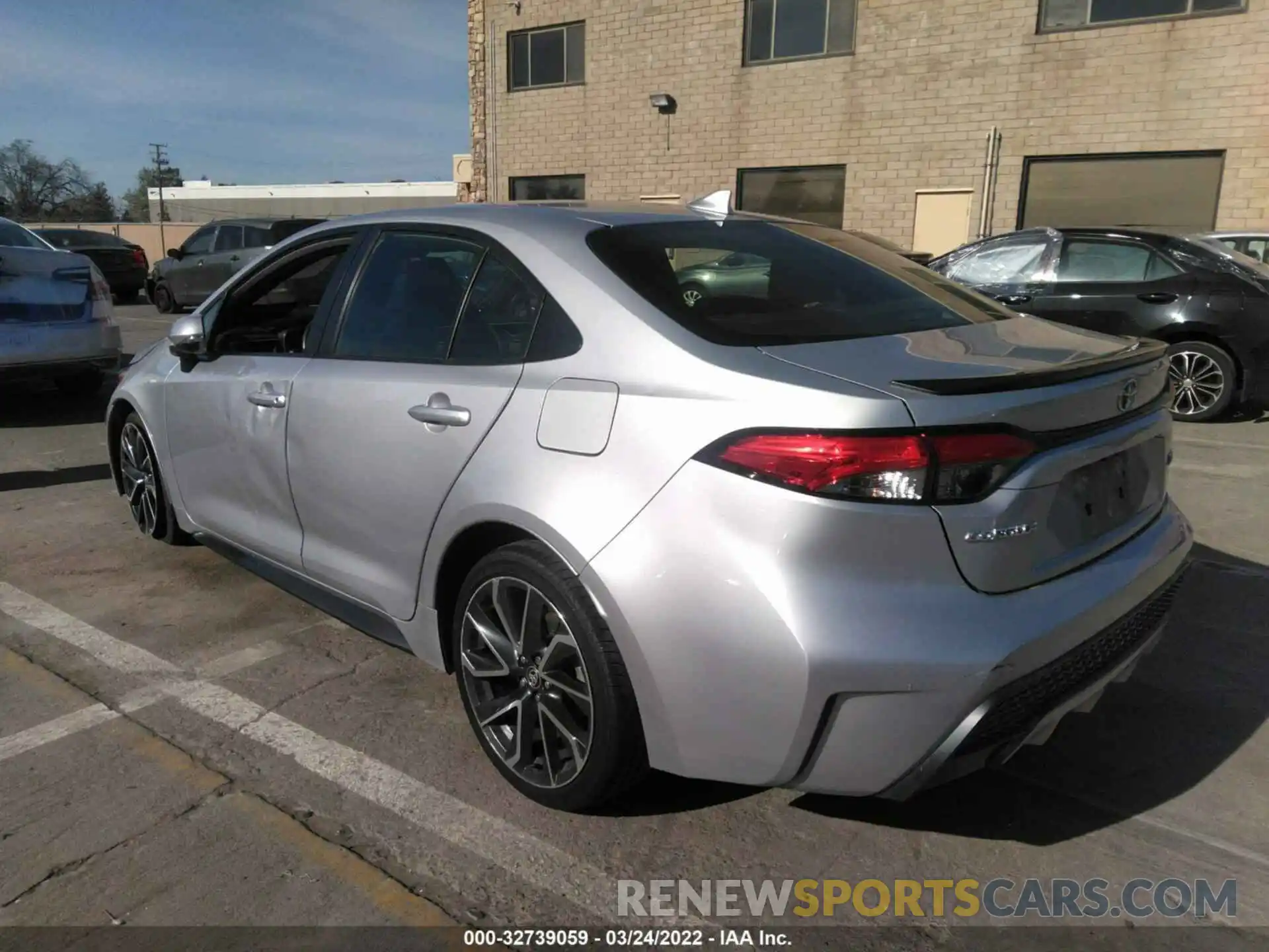 3 Photograph of a damaged car JTDT4RCE4LJ010266 TOYOTA COROLLA 2020