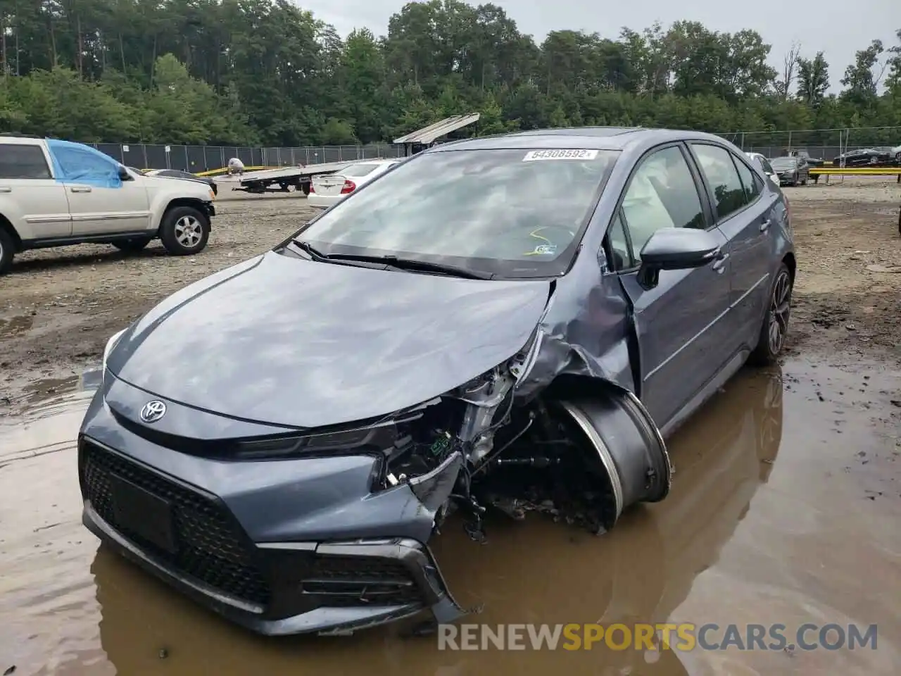 2 Photograph of a damaged car JTDT4RCE4LJ015984 TOYOTA COROLLA 2020