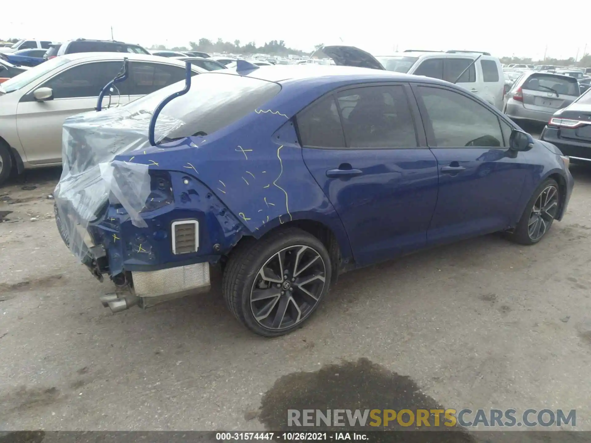 4 Photograph of a damaged car JTDT4RCE4LJ026063 TOYOTA COROLLA 2020