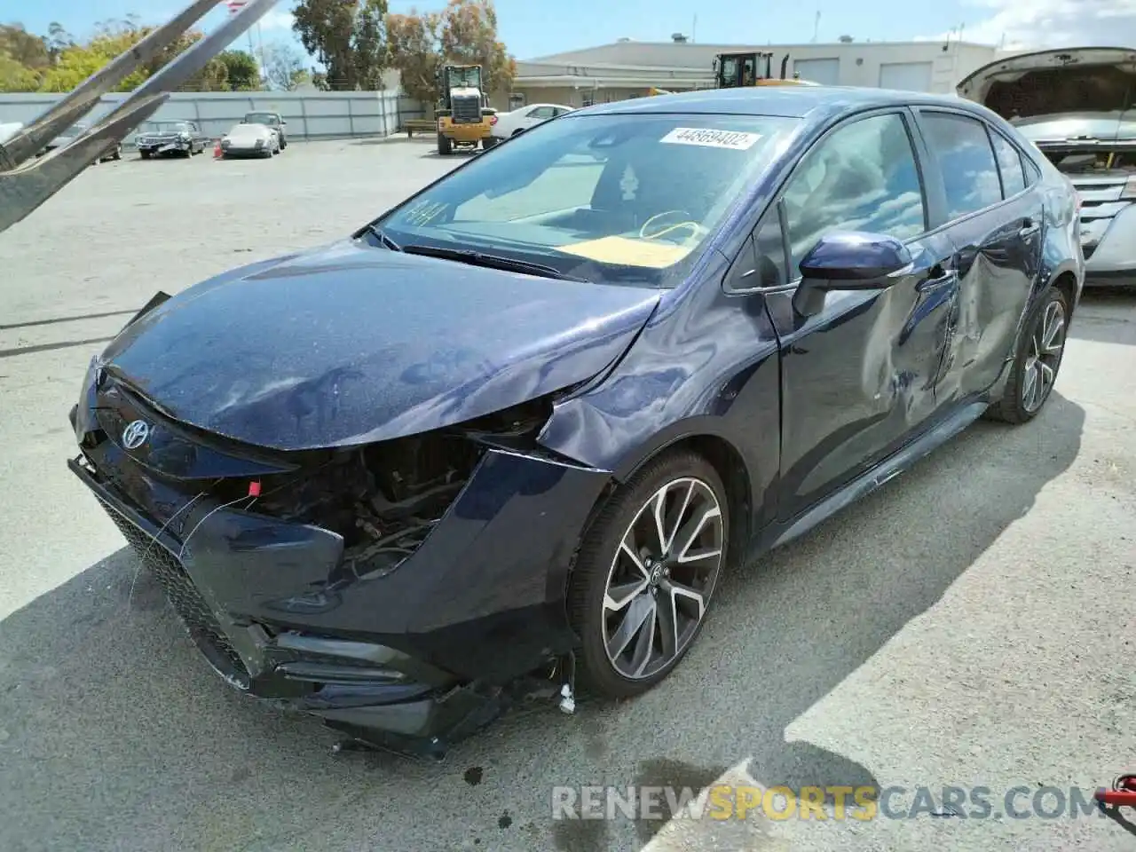 2 Photograph of a damaged car JTDT4RCE5LJ003987 TOYOTA COROLLA 2020