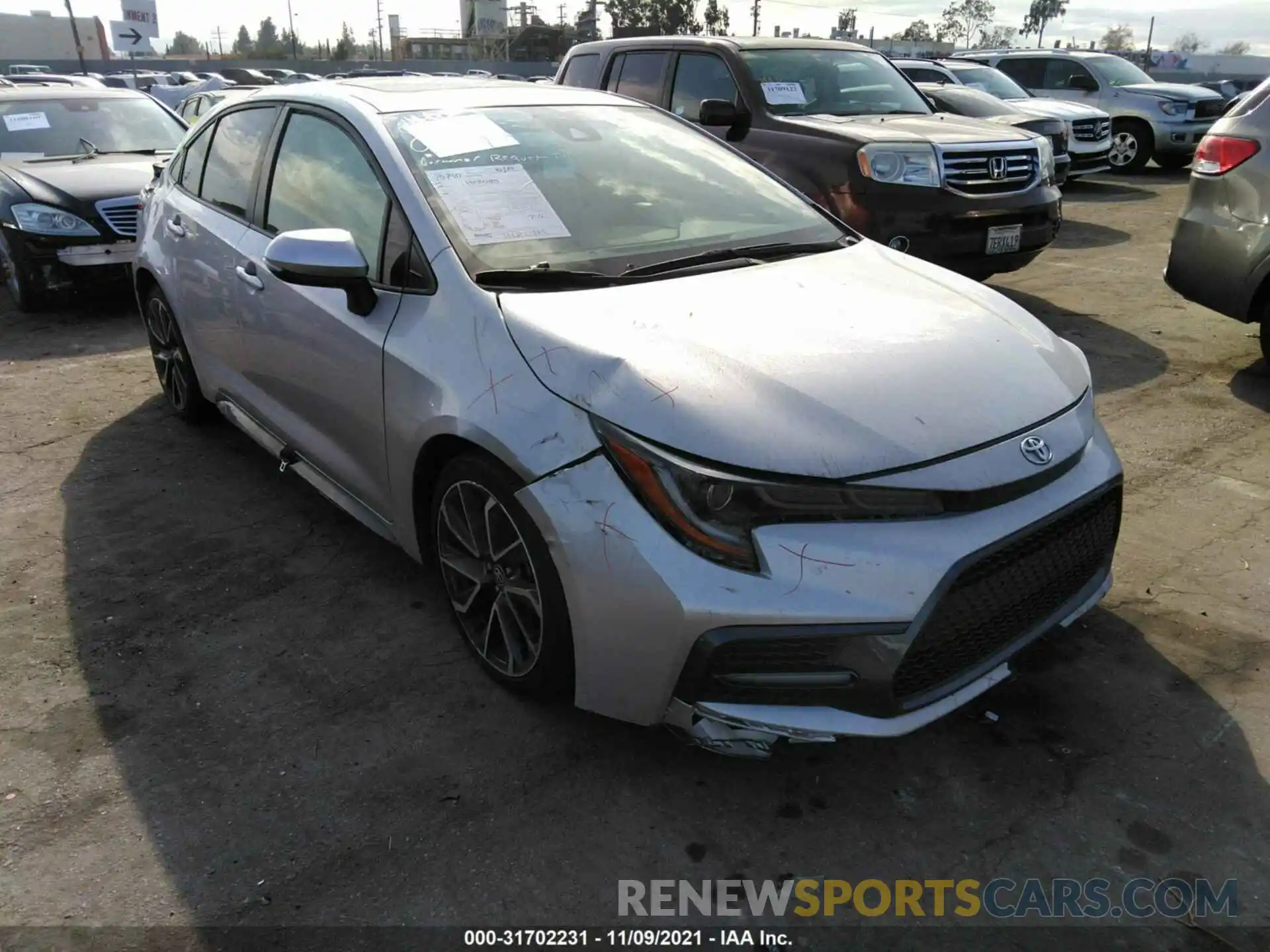 1 Photograph of a damaged car JTDT4RCE5LJ007196 TOYOTA COROLLA 2020