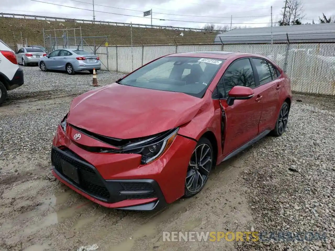 2 Photograph of a damaged car JTDT4RCE5LJ010079 TOYOTA COROLLA 2020