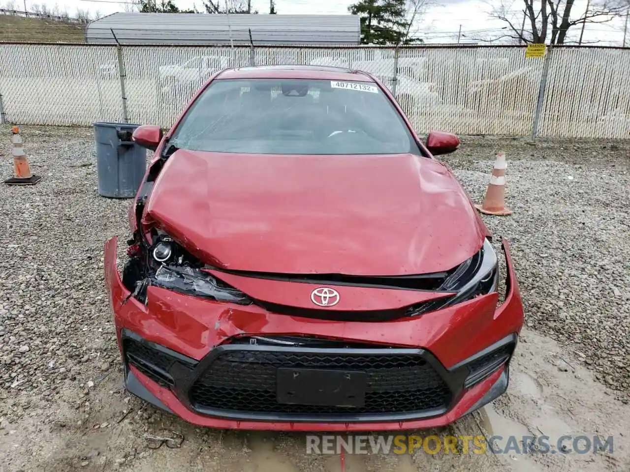 9 Photograph of a damaged car JTDT4RCE5LJ010079 TOYOTA COROLLA 2020