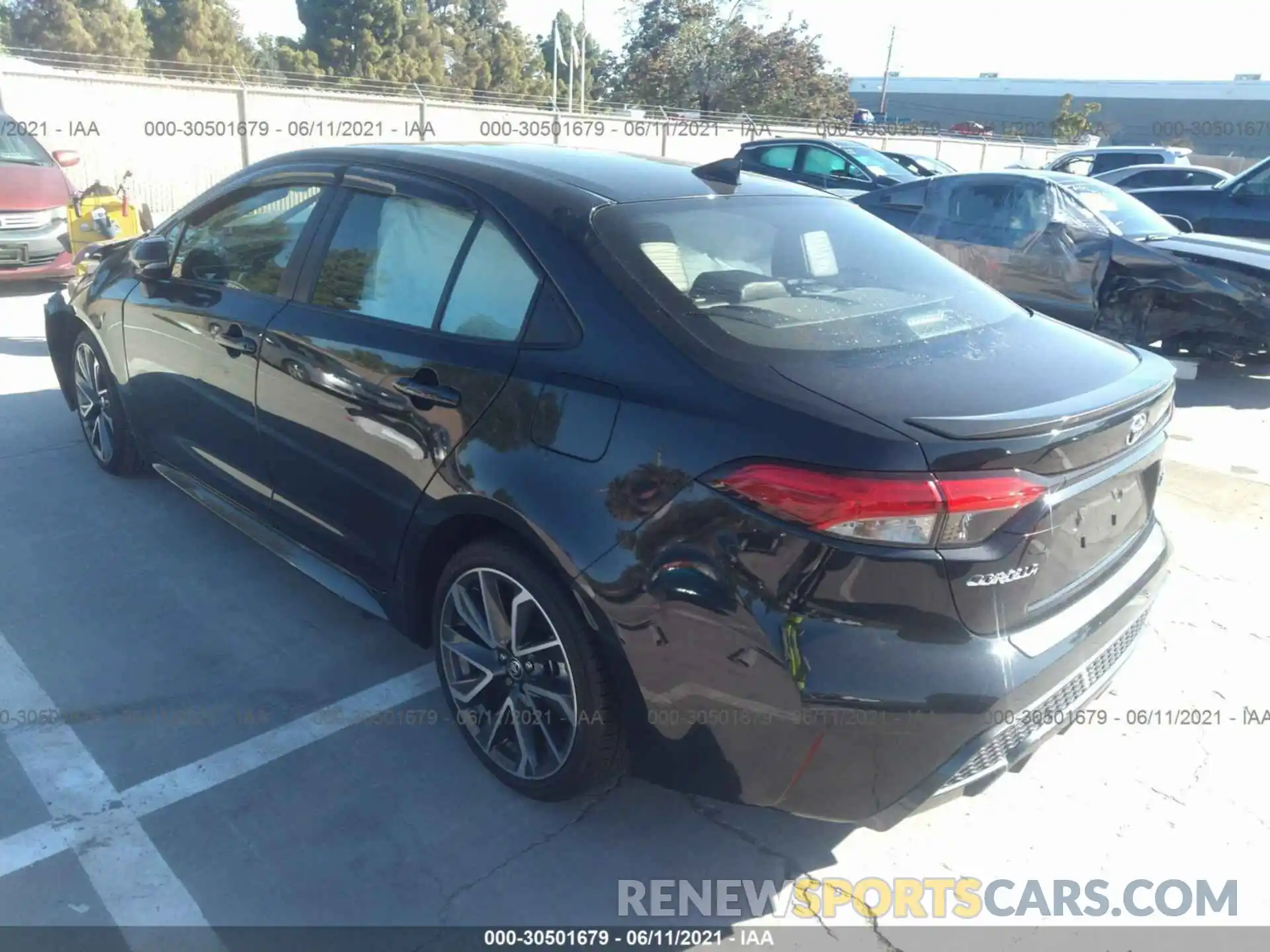 3 Photograph of a damaged car JTDT4RCE5LJ014620 TOYOTA COROLLA 2020