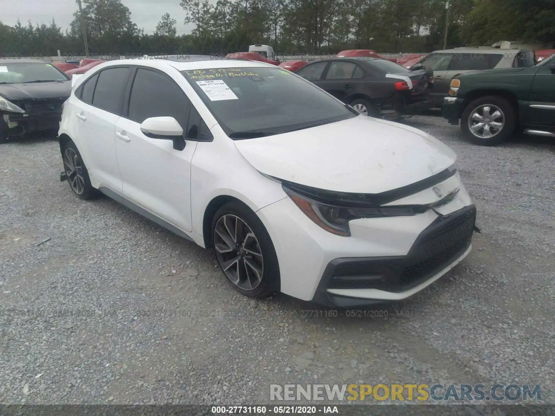 1 Photograph of a damaged car JTDT4RCE5LJ018232 TOYOTA COROLLA 2020