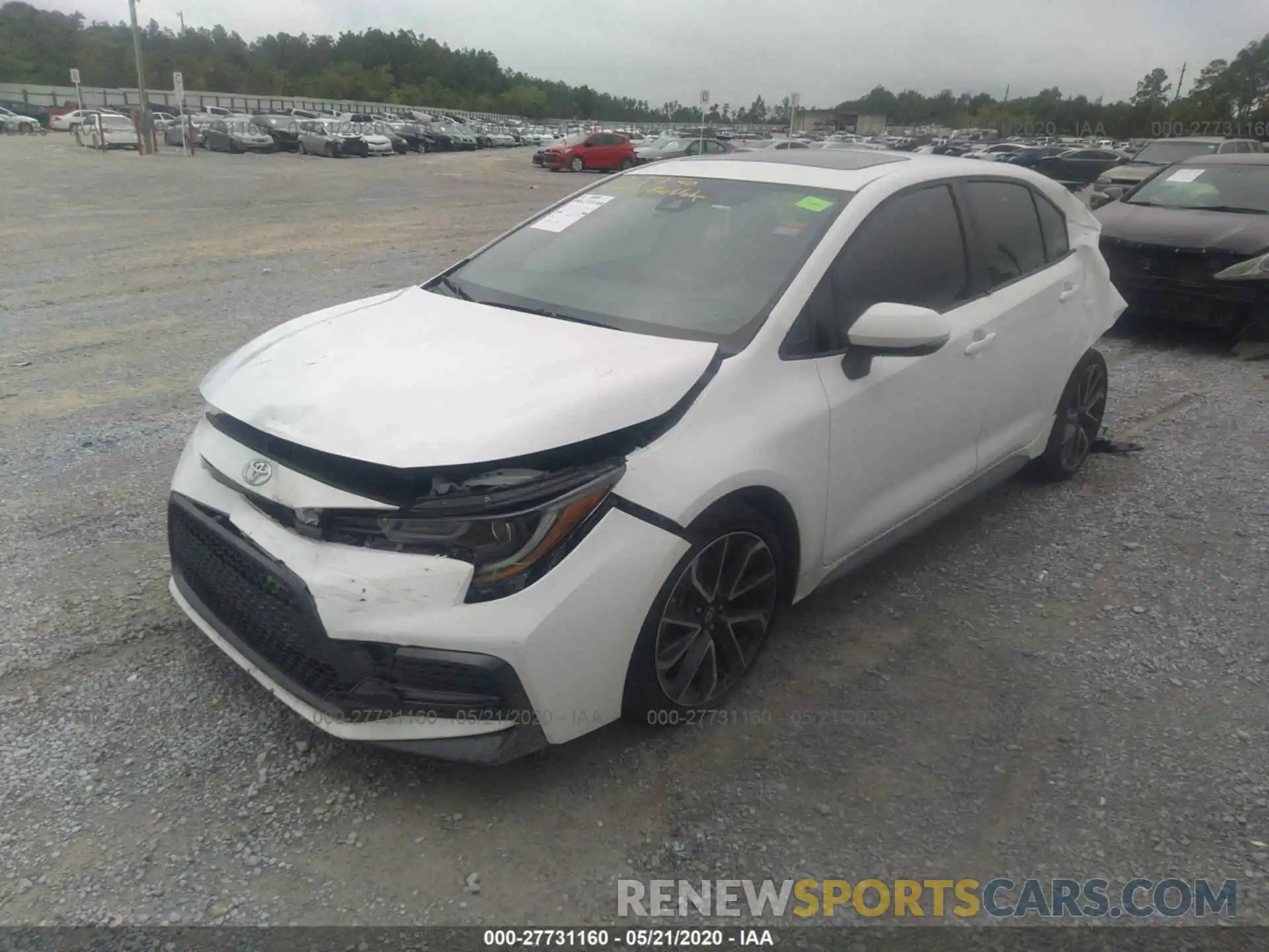 2 Photograph of a damaged car JTDT4RCE5LJ018232 TOYOTA COROLLA 2020