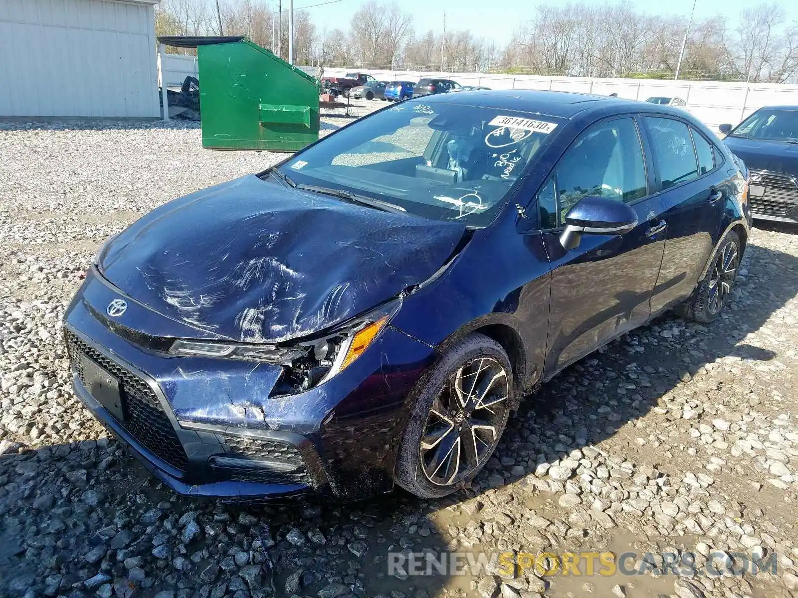 2 Photograph of a damaged car JTDT4RCE5LJ022426 TOYOTA COROLLA 2020