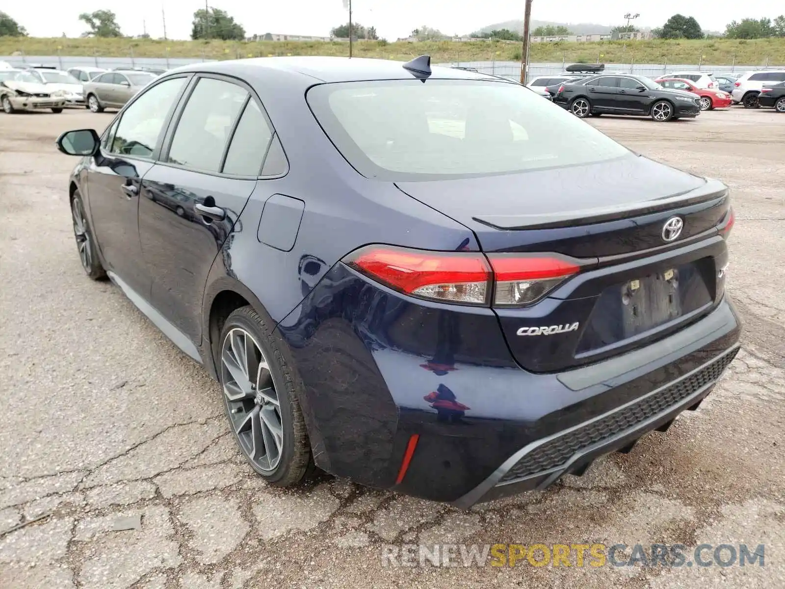 3 Photograph of a damaged car JTDT4RCE5LJ032454 TOYOTA COROLLA 2020